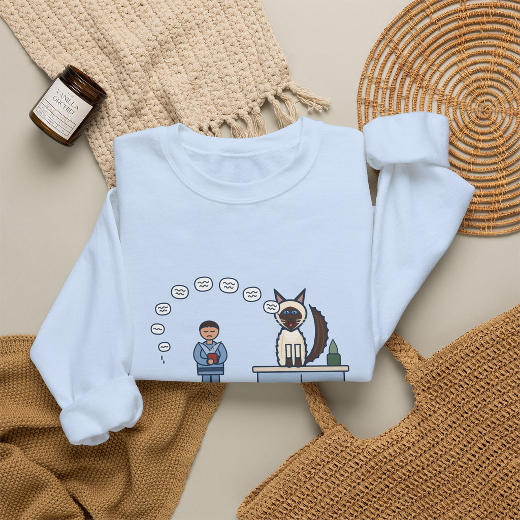 Balinese Cat Crewneck Sweatshirt - The Balinese Replied for Ten Minutes