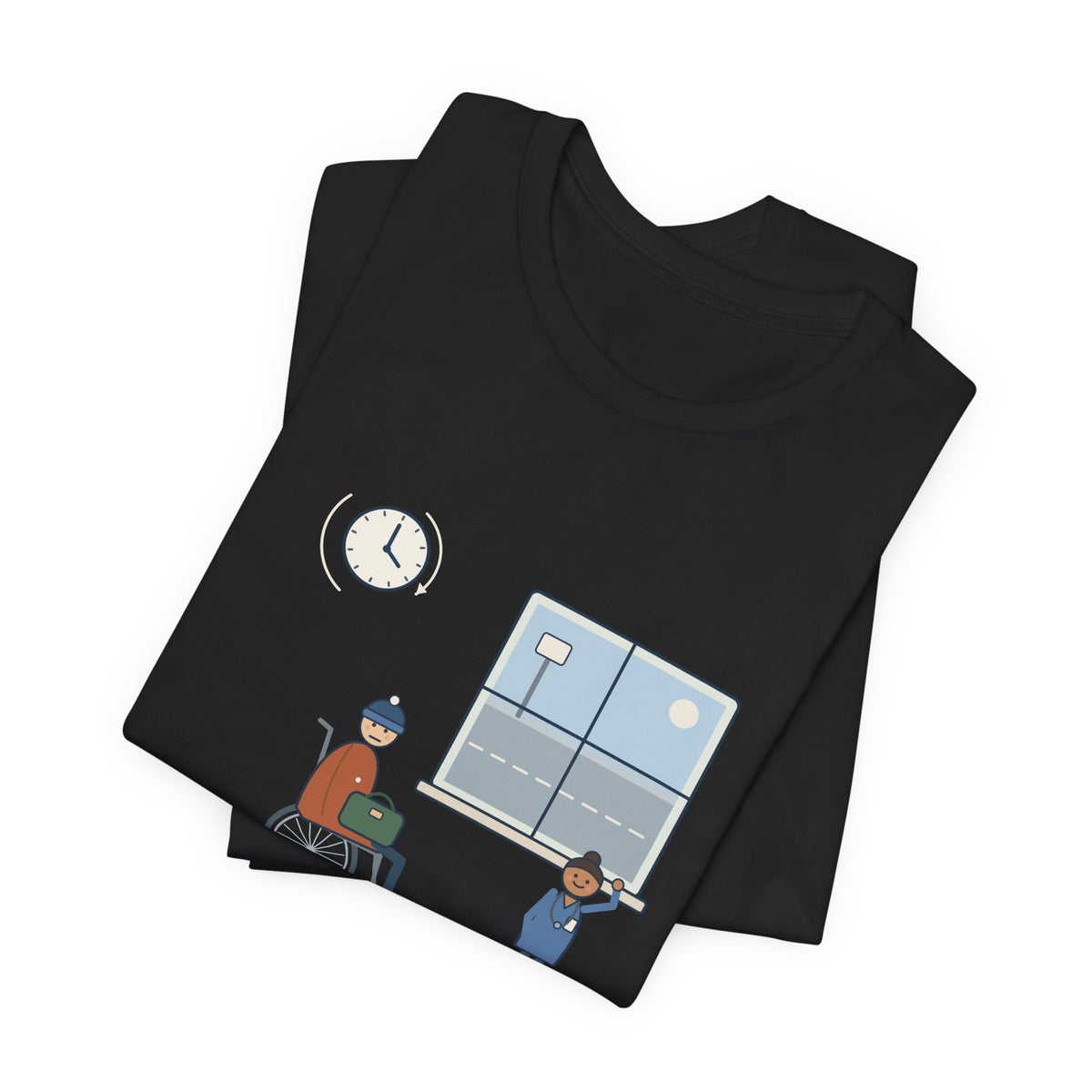 Med-Surg Nurse T-Shirt - The Discharge Is Done. The Ride Is On the Way. Funny Floor Nurse Tee