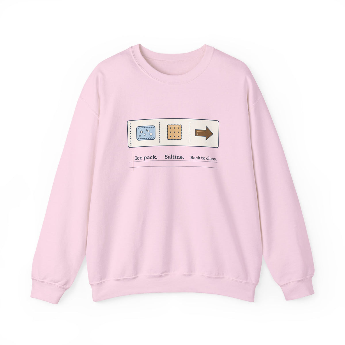 School Nurse Crewneck Sweatshirt - Ice Pack. Saltine. Back to Class. Gift