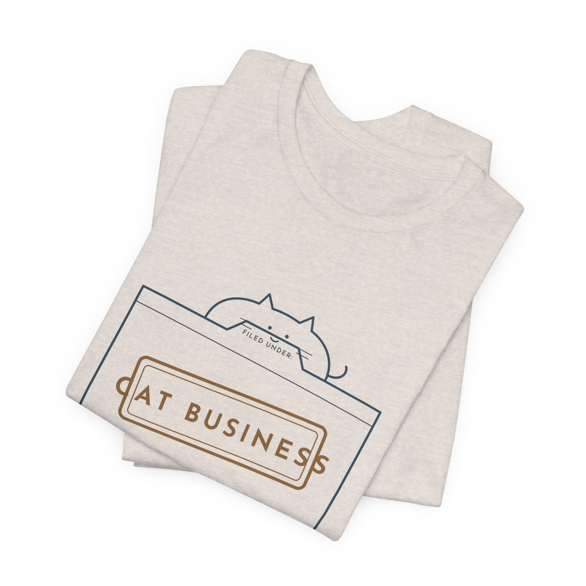 Funny Cat T-Shirt - Filed Under: Cat Business Office Humor Cat Lover Tee