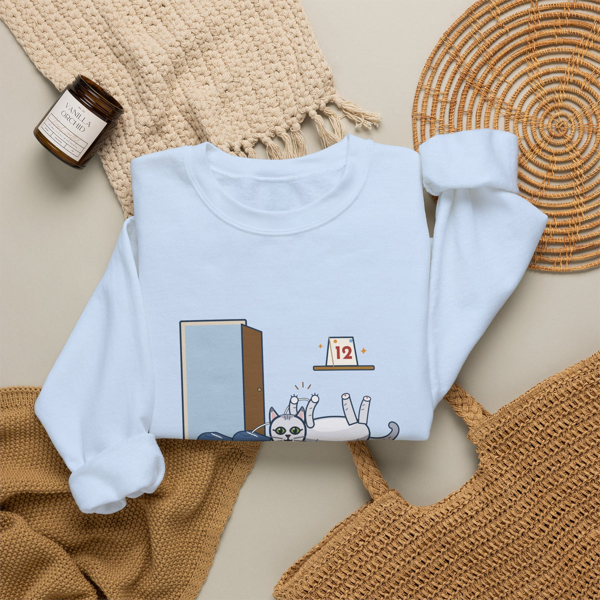 Burmilla Crewneck Sweatshirt - Twelve and Still Pouncing on Shoelaces Cat Owner Gift