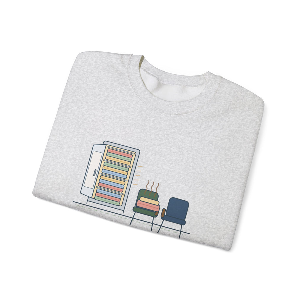 Chaplain Crewneck Sweatshirt - Mostly I Listen. Sometimes I Find Warm Blankets.