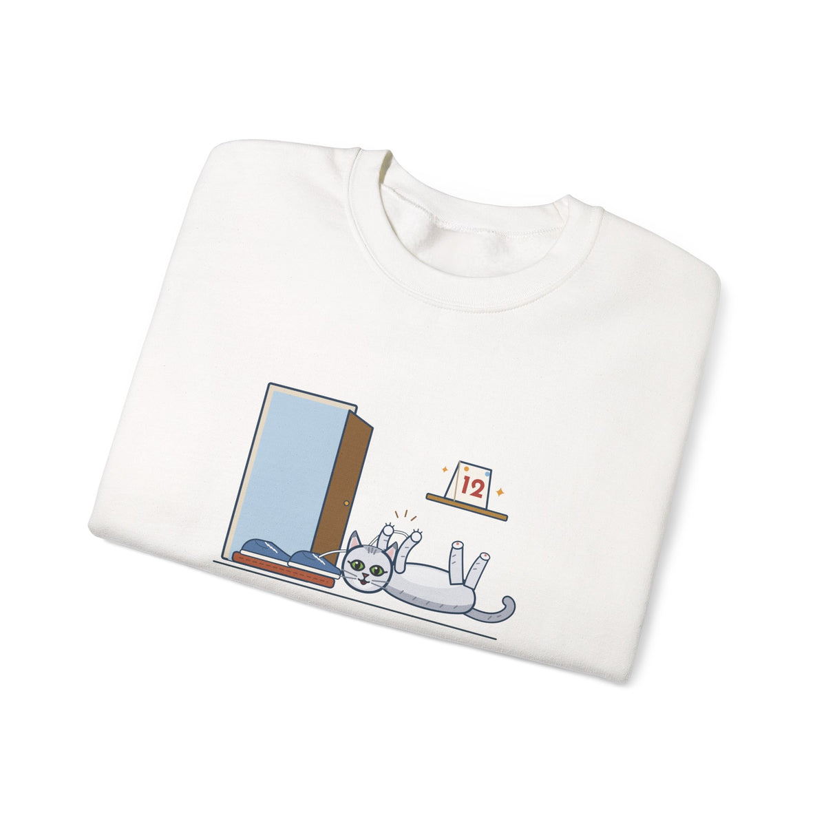 Burmilla Crewneck Sweatshirt - Twelve and Still Pouncing on Shoelaces Cat Owner Gift
