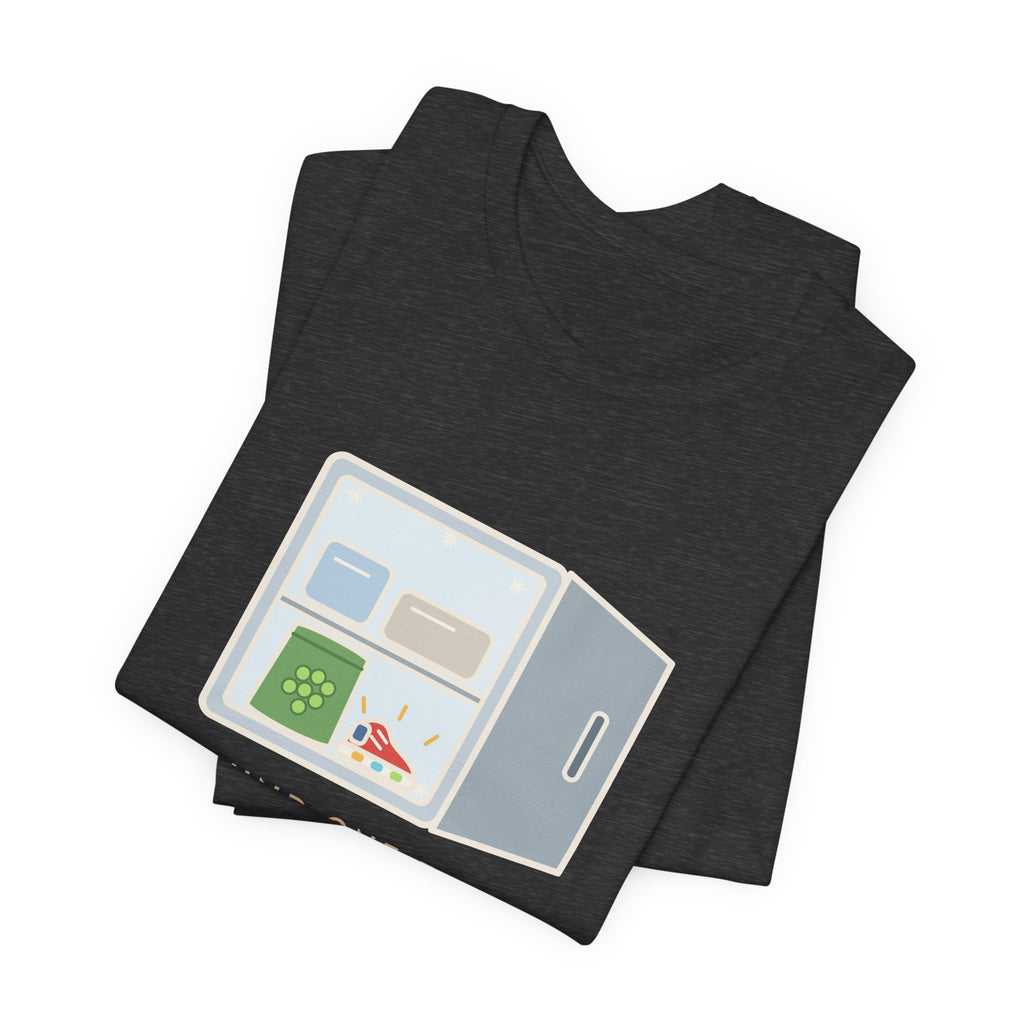 Funny Toddler Parent T-Shirt - Found One Tiny Shoe in the Freezer, Next to the Peas