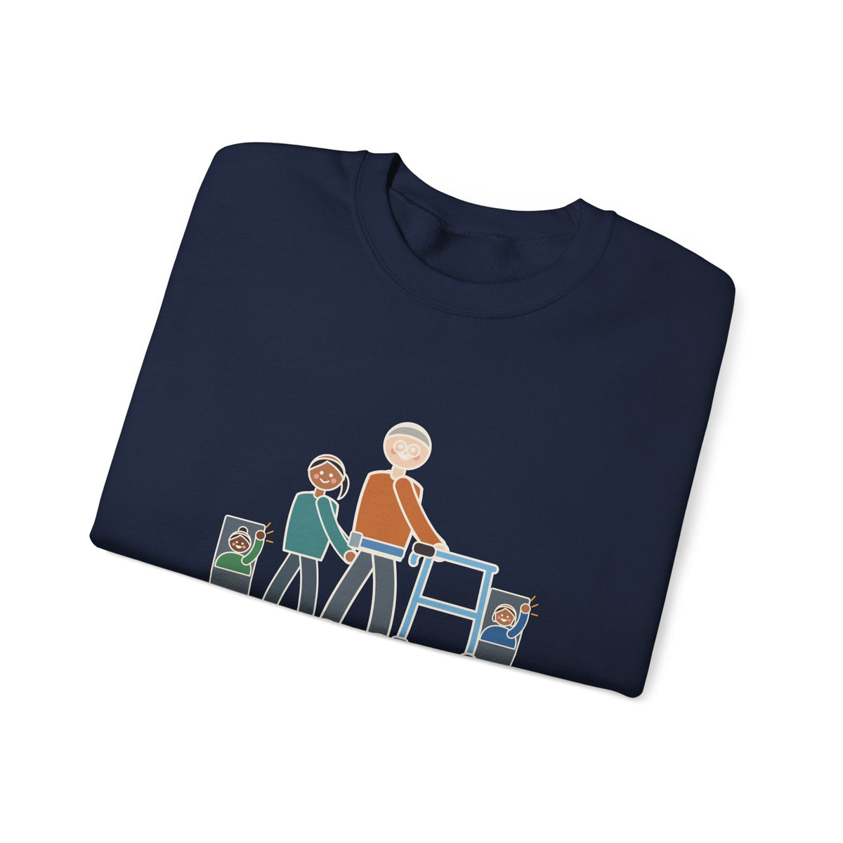 Inpatient Rehab Crewneck Sweatshirt - Ten Feet With the Walker Nurse Gift
