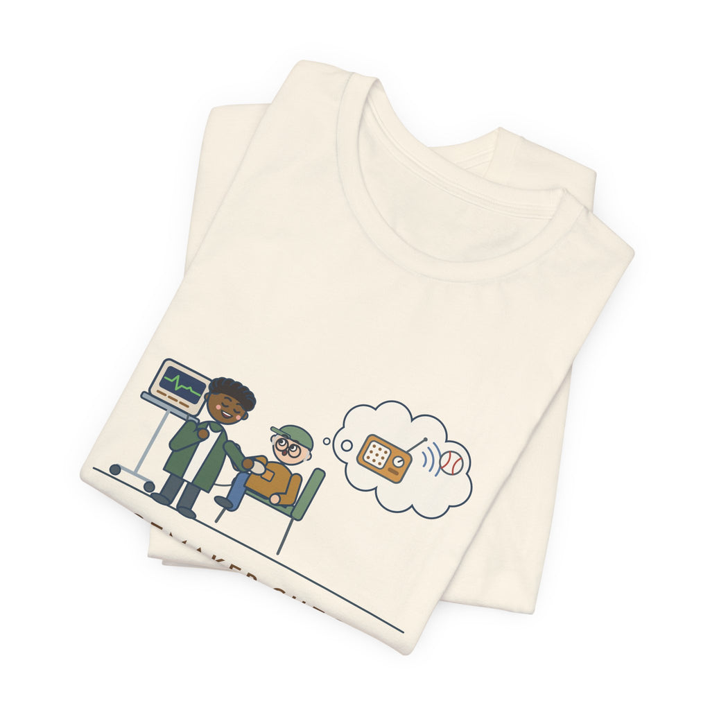 Cardiac Device Clinic Nurse T-Shirt - Pacemaker Check, Does It Get the Ballgame Funny Nurse Tee