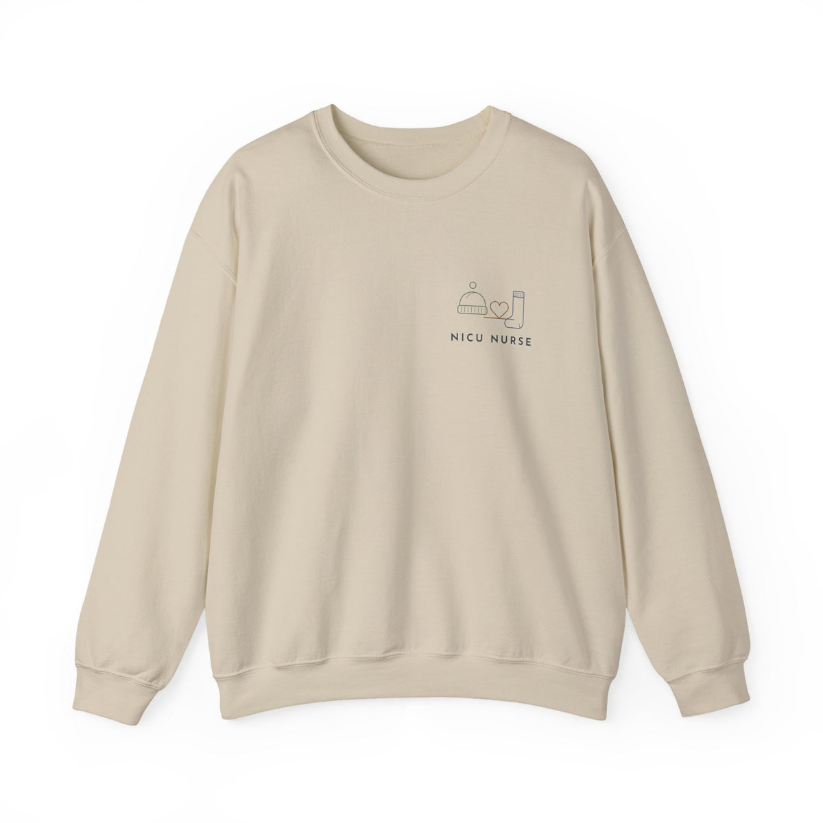 NICU Nurse Sweatshirt, Neonatal Nurse Crewneck, NICU Nurse Gift, Minimalist Nurse Christmas Gift, Sand or Light Blue