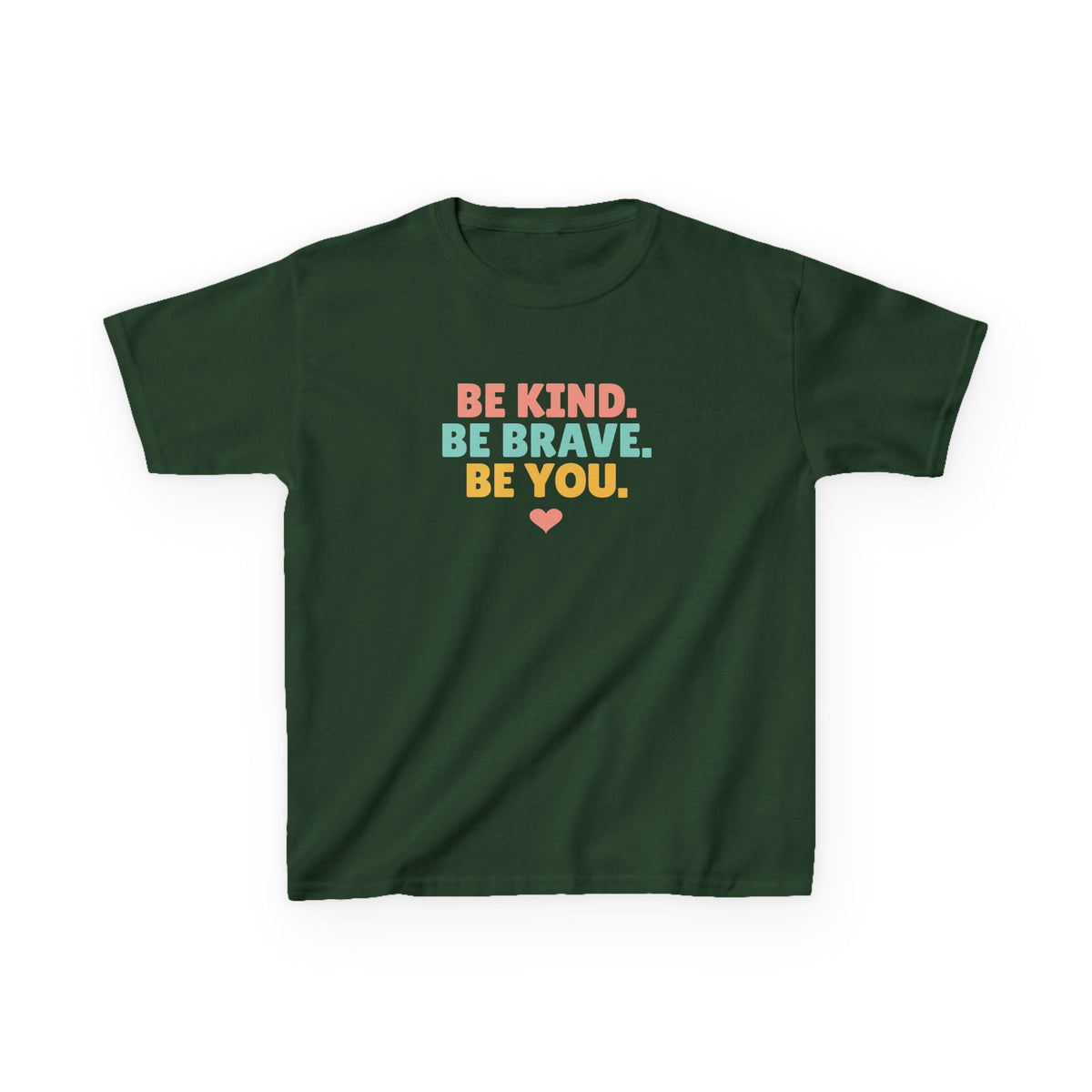 Be Kind Be Brave Be You Youth T-Shirt, Kindness Shirt for Kids