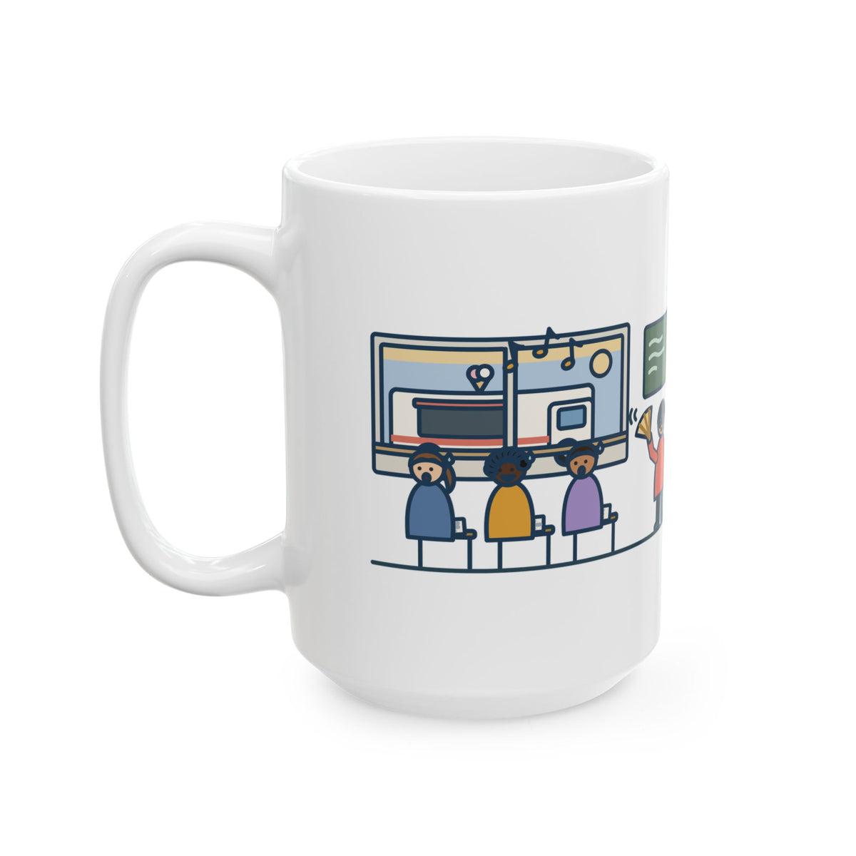 Large Summer School Teacher Mug 15oz - Lost the Class to the Ice Cream Truck