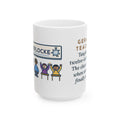 Taught One Twelve-Letter Word, The Class Cheered When Somebody Finally Said It 15oz Mug, Large Funny German Teacher Coffee Mug