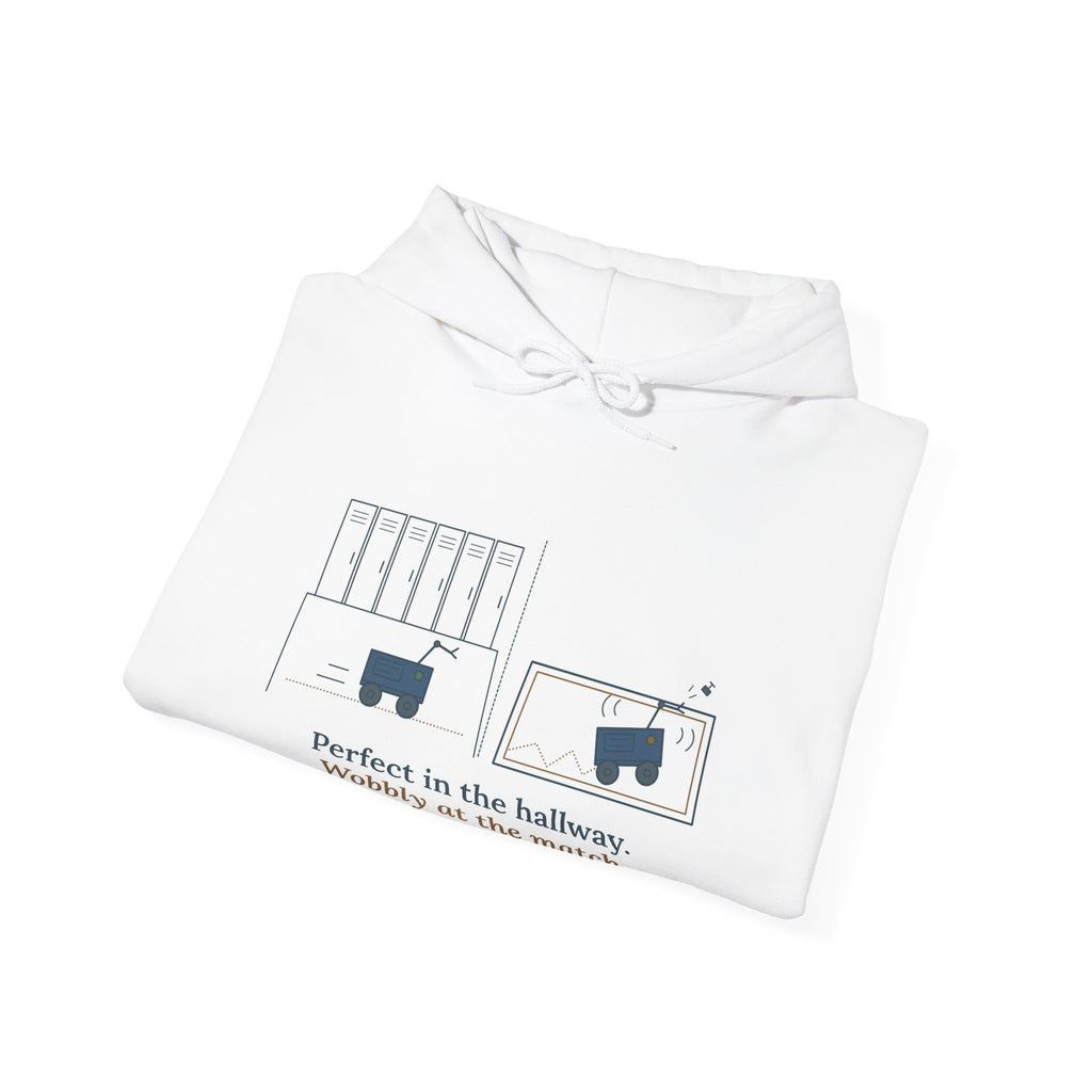 Robotics Team Coach Hoodie - Wobbly at the Match Robot Club Sweatshirt
