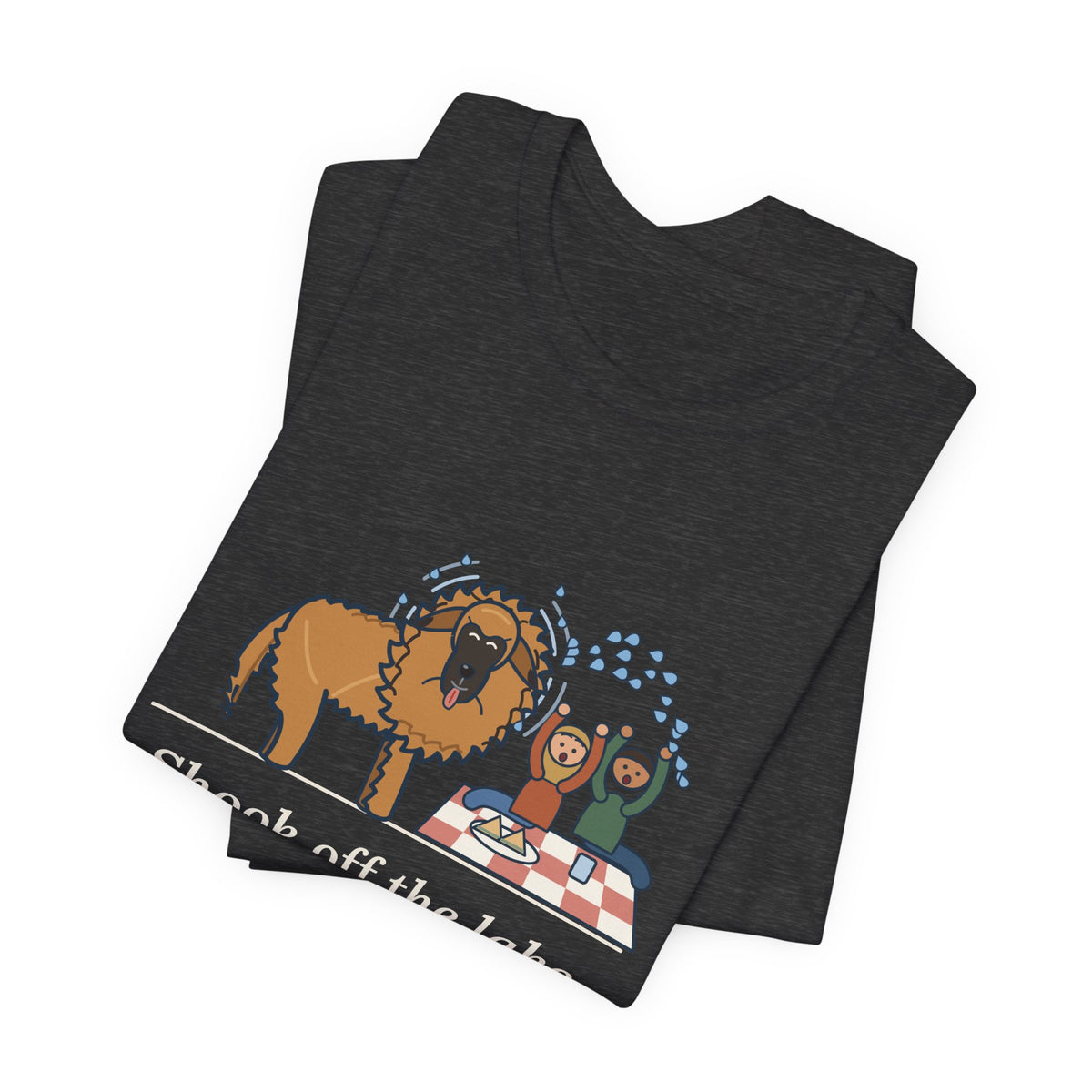 Leonberger T-Shirt - Shook Off the Lake Right Next to the Picnic Blanket