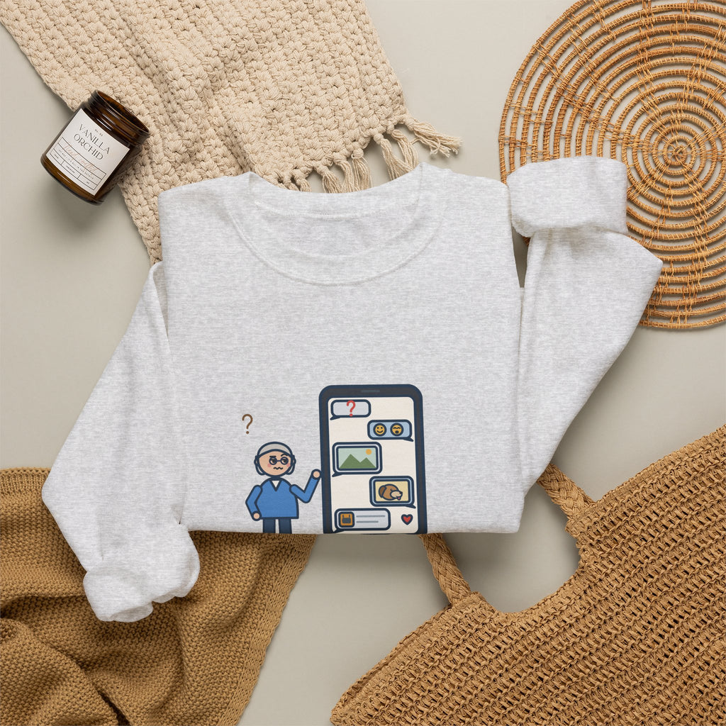 Mom Sweatshirt, Asked a Yes-or-No Question, Forty-Two Replies and Zero Answers, Funny Phone Thread Crewneck