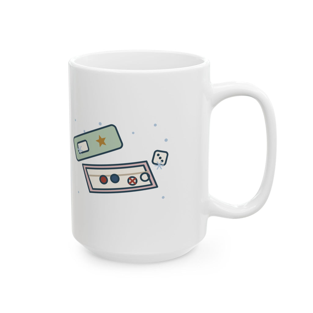 Large 15oz Elementary Teacher Mug - Indoor Recess, Second Week. Send Board Games.