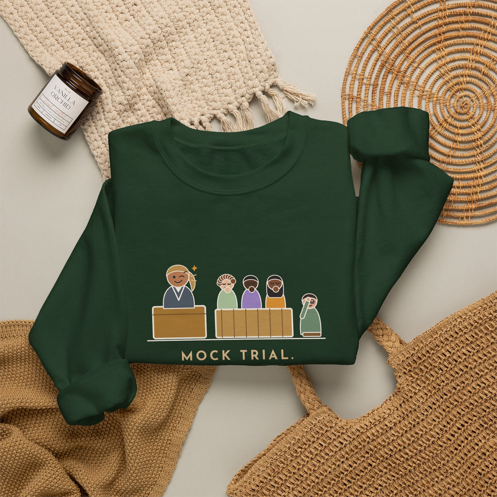 Mock Trial Crewneck Sweatshirt - The Witness Winked at the Jury
