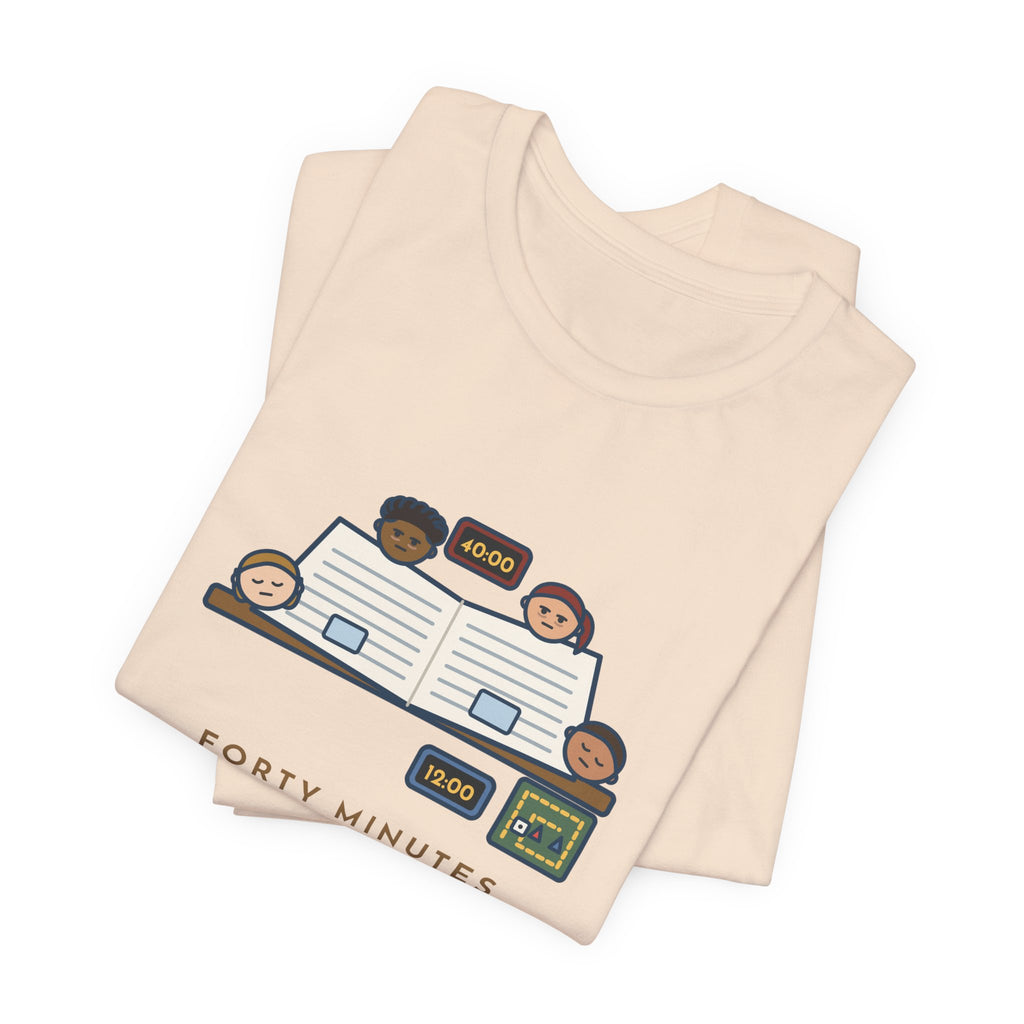 Funny Board Game T-Shirt - Forty Minutes Reading the Rules, Twelve Minutes Playing