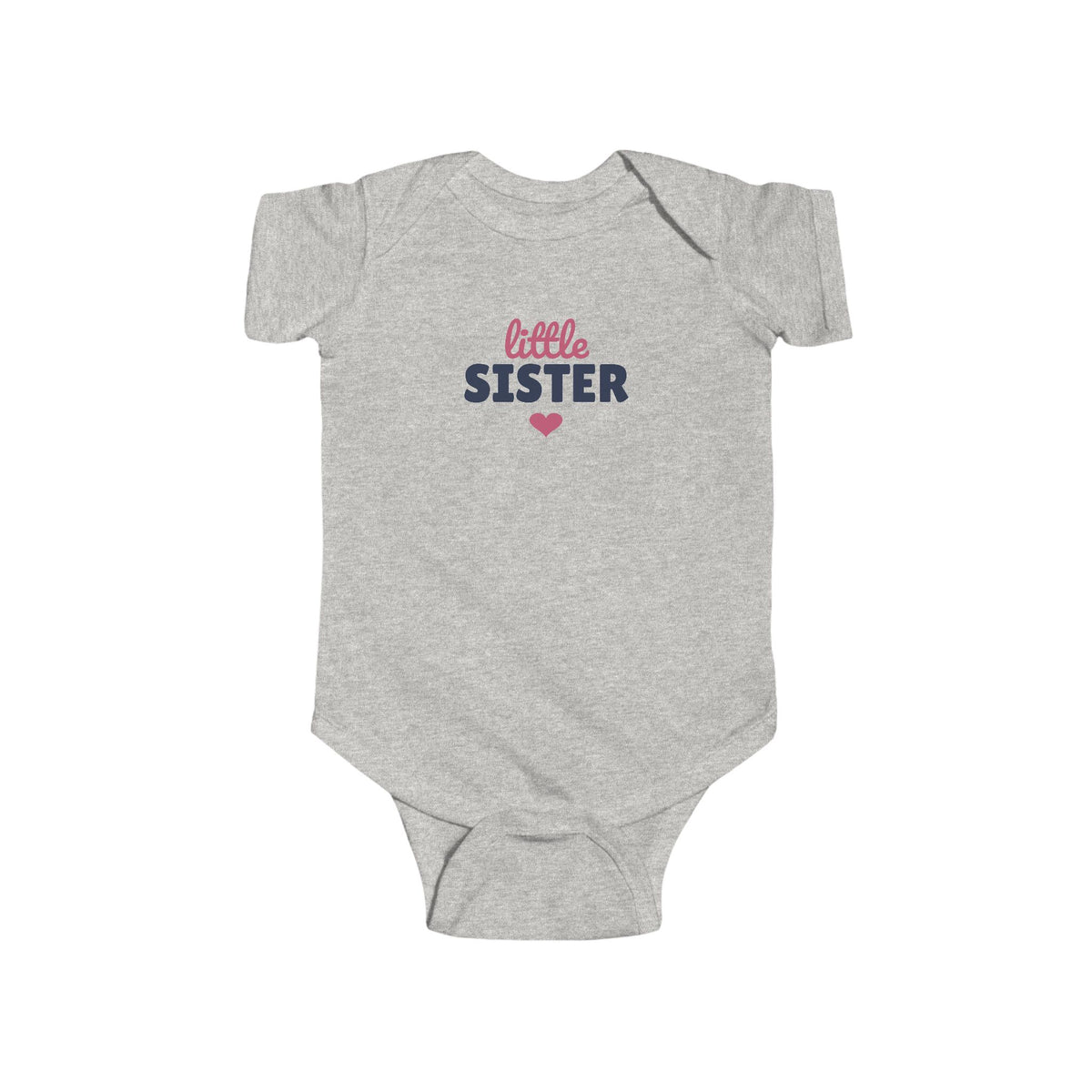 Little Sister Baby Bodysuit, Sibling Matching Newborn Outfit