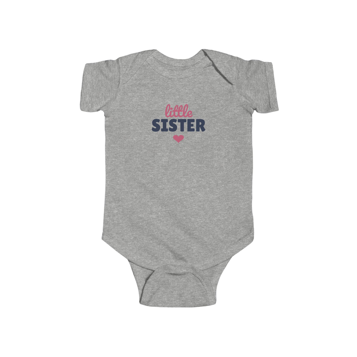 Little Sister Baby Bodysuit, Sibling Matching Newborn Outfit