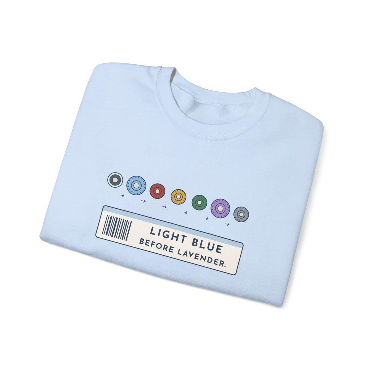 Phlebotomist Crewneck Sweatshirt - Light Blue Before Lavender Lab Gift
