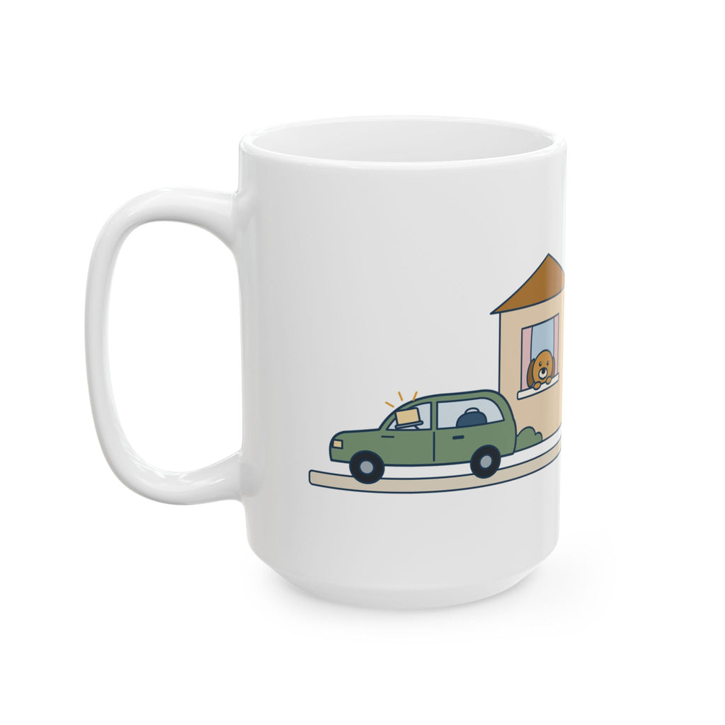 Large 15oz Home Health Nurse Mug - Charting from the Driveway Visiting Nurse Coffee Mug