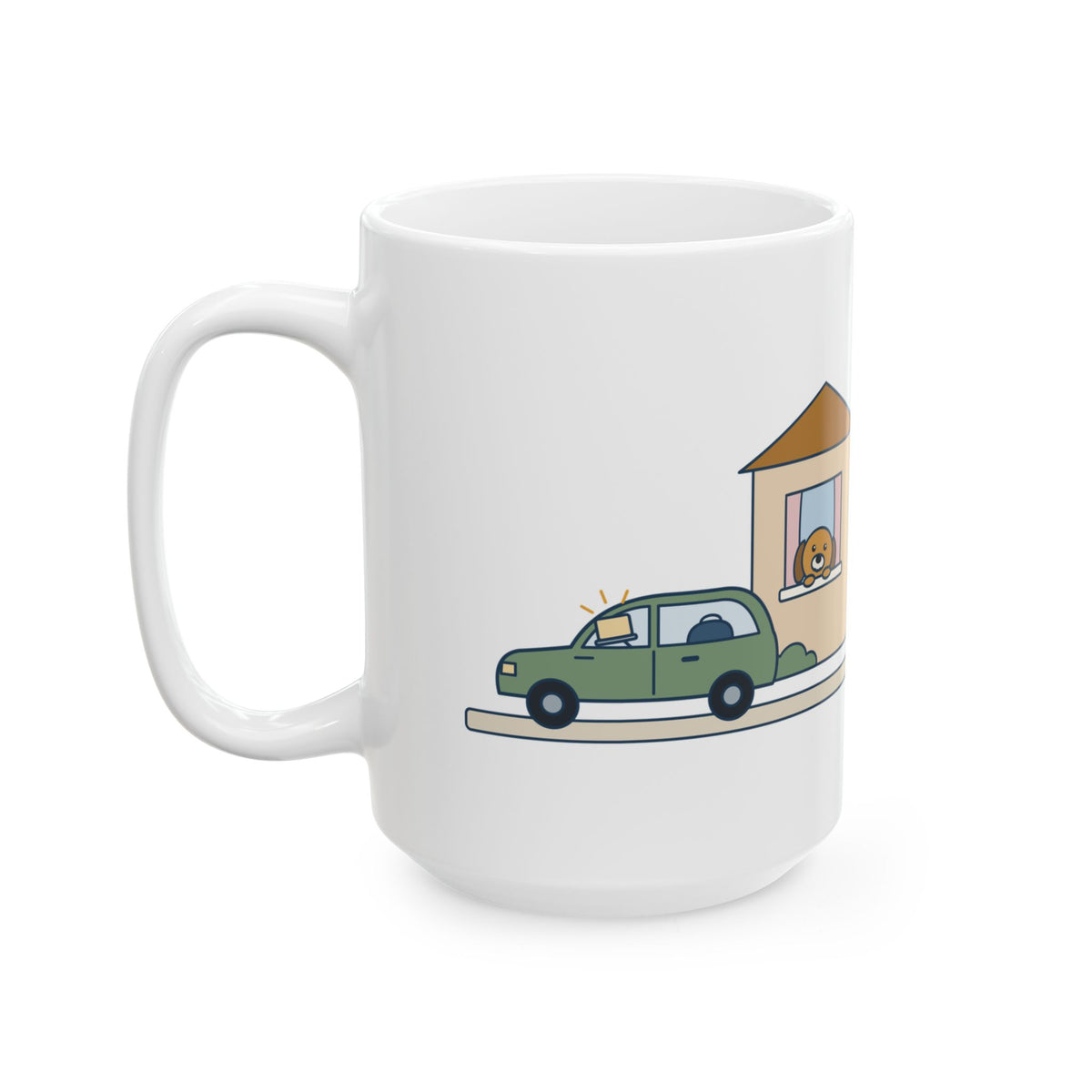Large 15oz Home Health Nurse Mug - Charting from the Driveway Visiting Nurse Coffee Mug