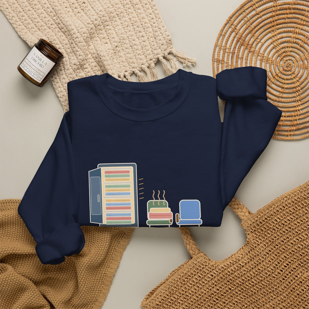 Chaplain Crewneck Sweatshirt - Mostly I Listen. Sometimes I Find Warm Blankets.