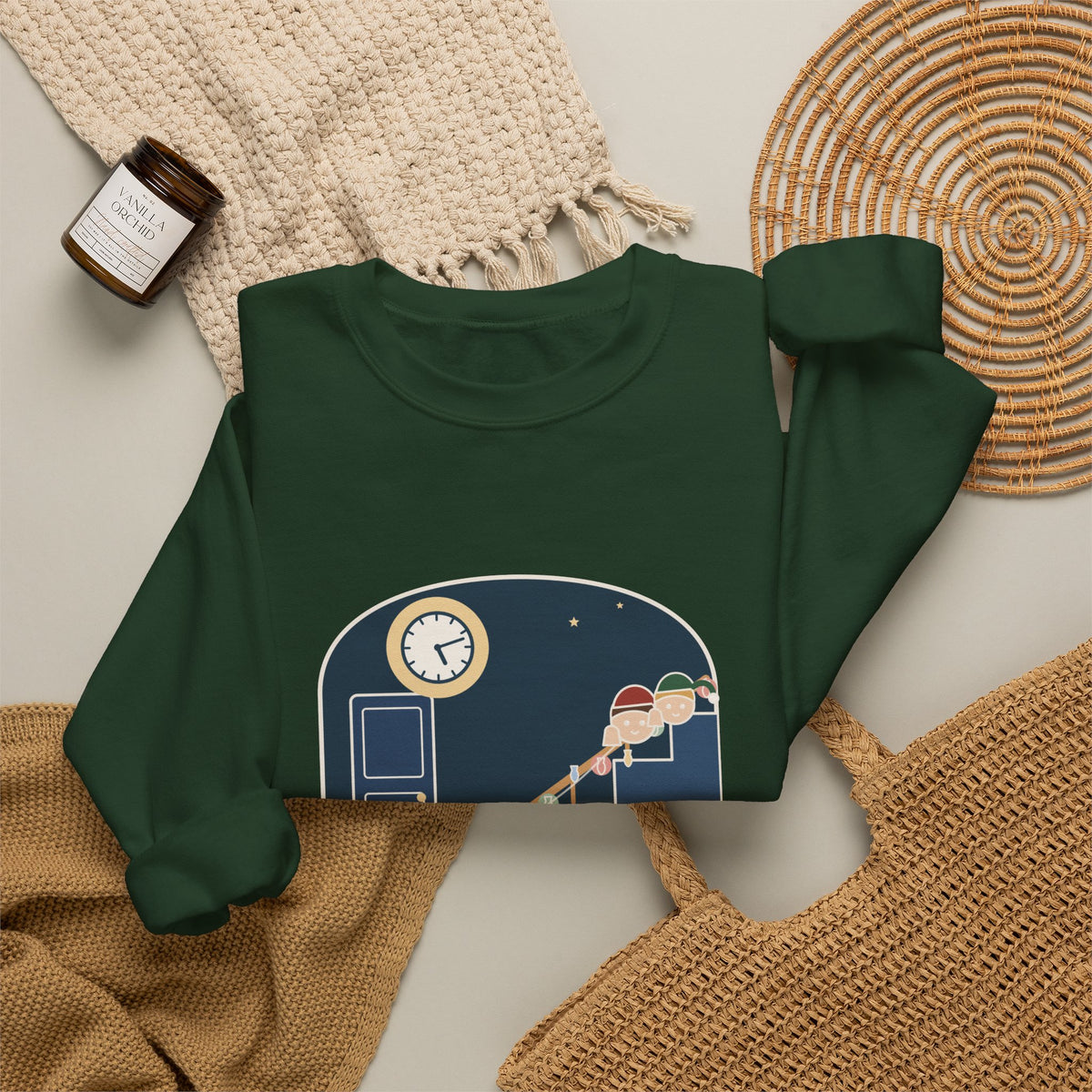 Christmas Morning Crewneck Sweatshirt - Christmas Starts at Six. Not 5:12.