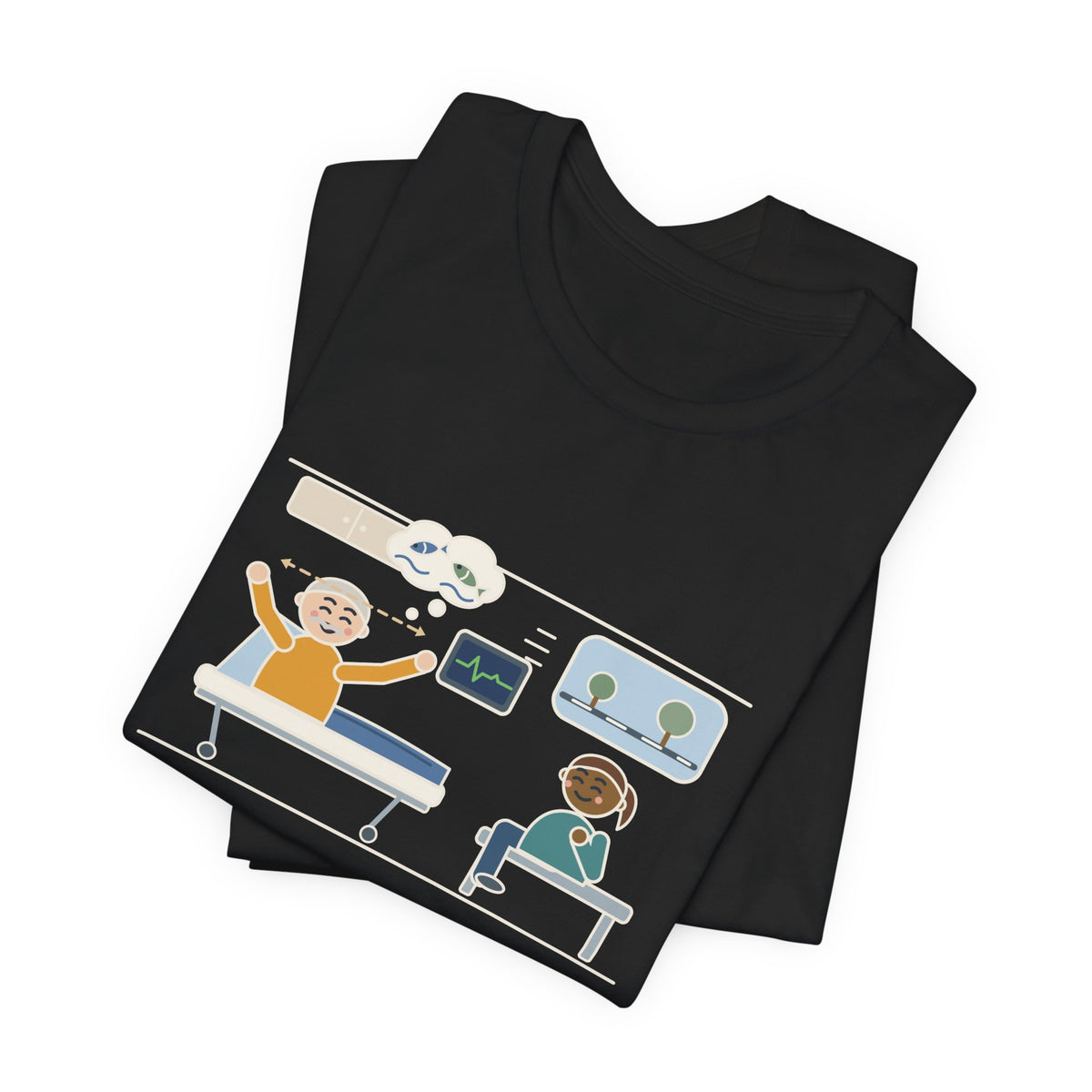 Interfacility Transport Nurse T-Shirt - Two-Hour Transfer, Heard Every Fishing Story Funny Tee