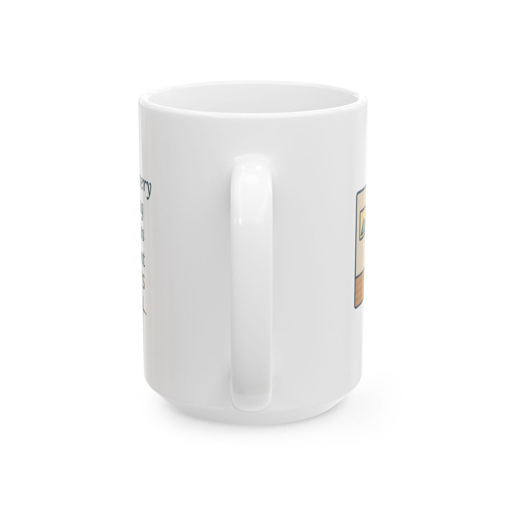 Every Winter Morning Stretched Across the Heating Vent 15oz Mug, Large Funny Morkie Coffee Mug