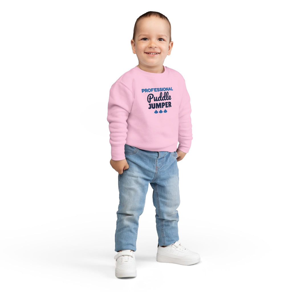 Professional Puddle Jumper Toddler Sweatshirt, Rainy Day Crewneck