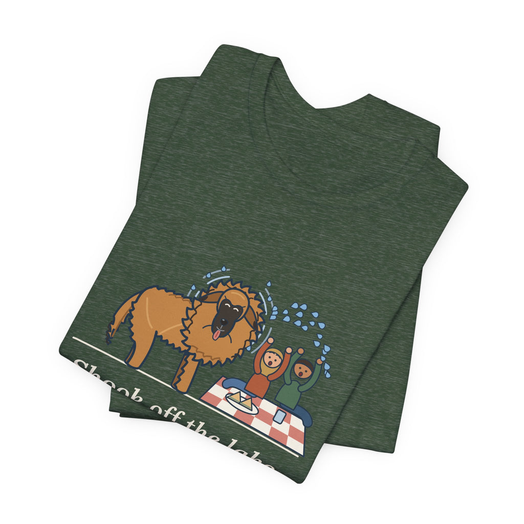 Leonberger T-Shirt - Shook Off the Lake Right Next to the Picnic Blanket