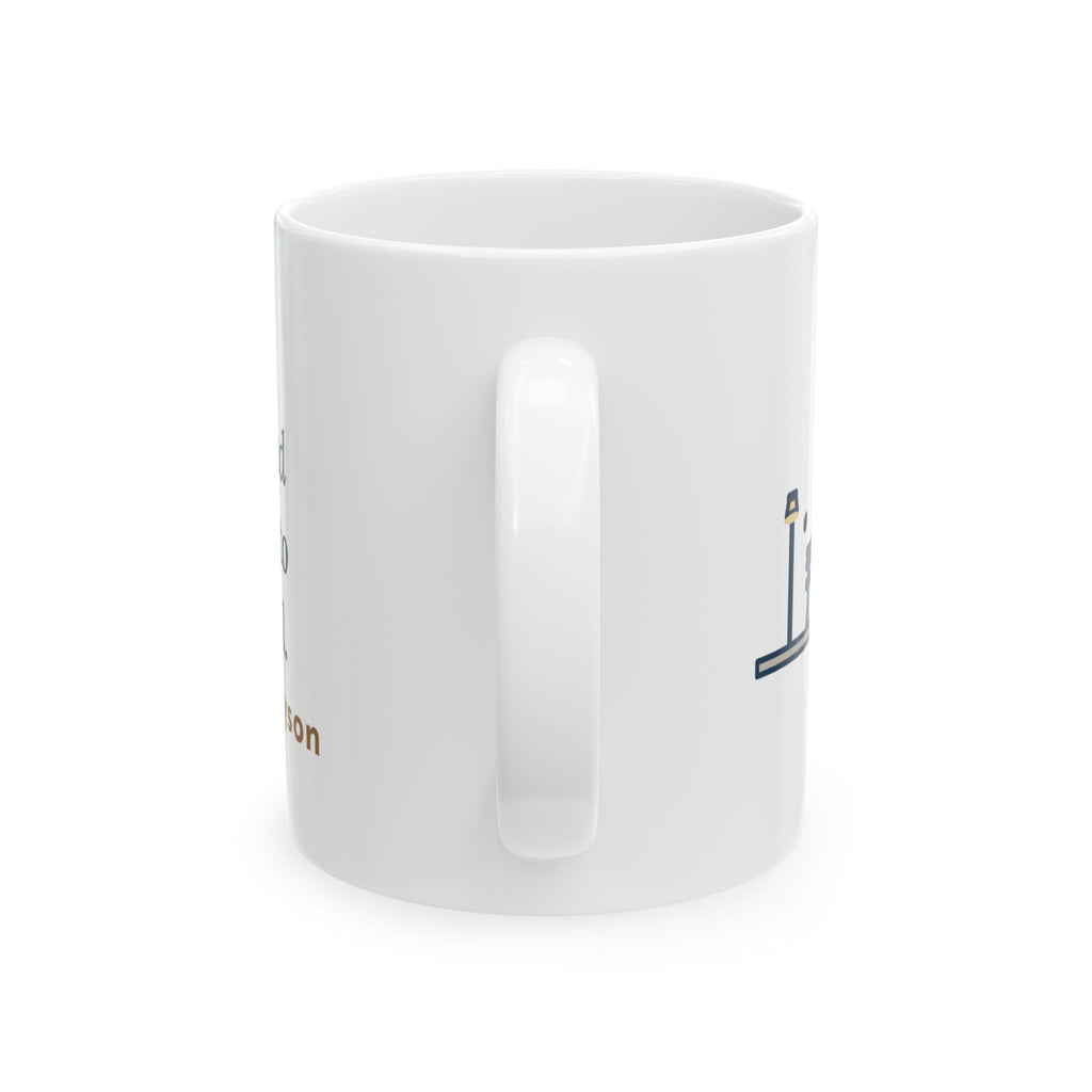 Tennyson Quote Mug, 'Tis Better to Have Loved and Lost, Love Park Bench Balloon Coffee Mug 11oz