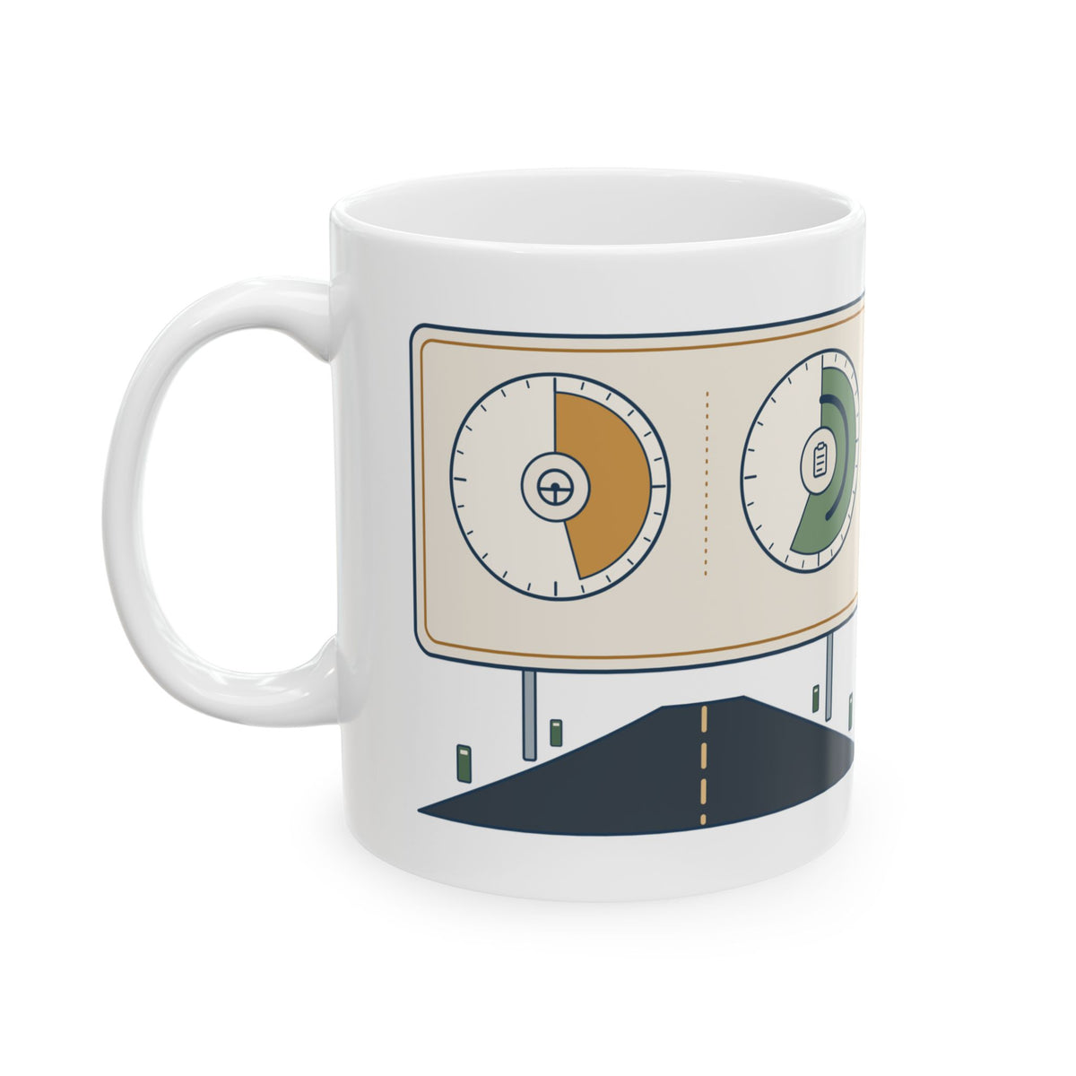 Truck Driver Coffee Mug 11oz - Eleven to Drive. Fourteen on Duty. Cab Mug