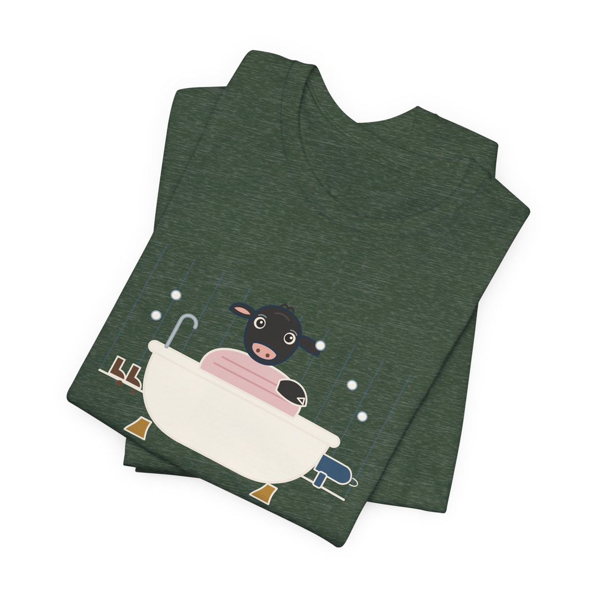 Cattle Rancher T-Shirt - There's a Calf in the Bathtub Again. Calving Season Tee