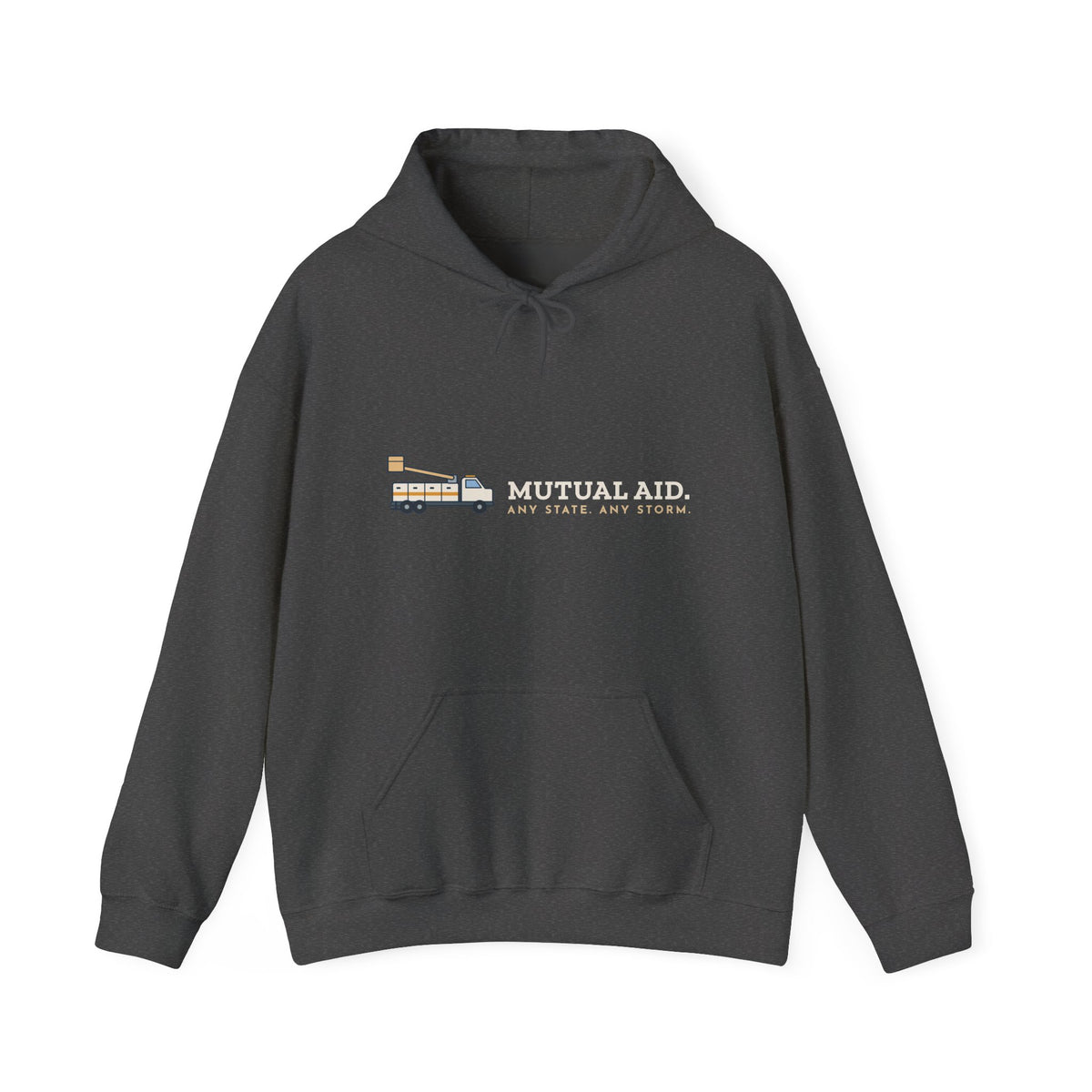 Lineworker Hoodie - Mutual Aid. Any State. Any Storm. Lineman Gift Hoodie