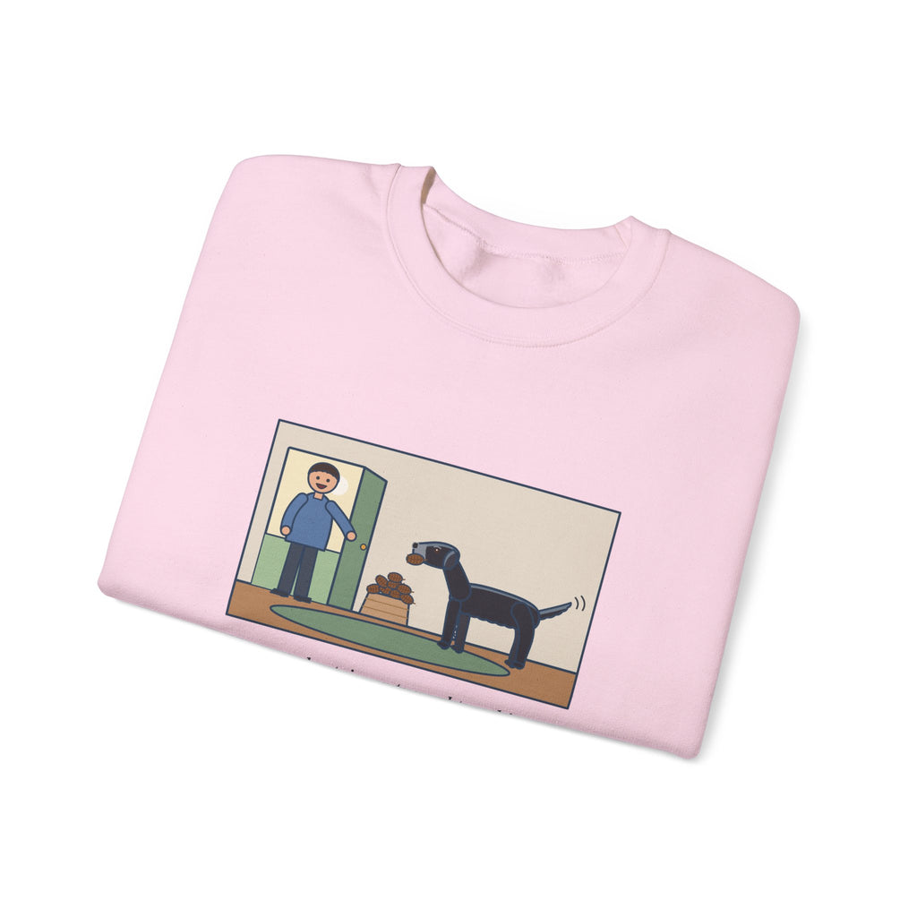 Flat-Coated Retriever Sweatshirt, Turned Ten This Year, Still Brings a Pinecone to the Door Every Time, Funny Homecoming Crewneck