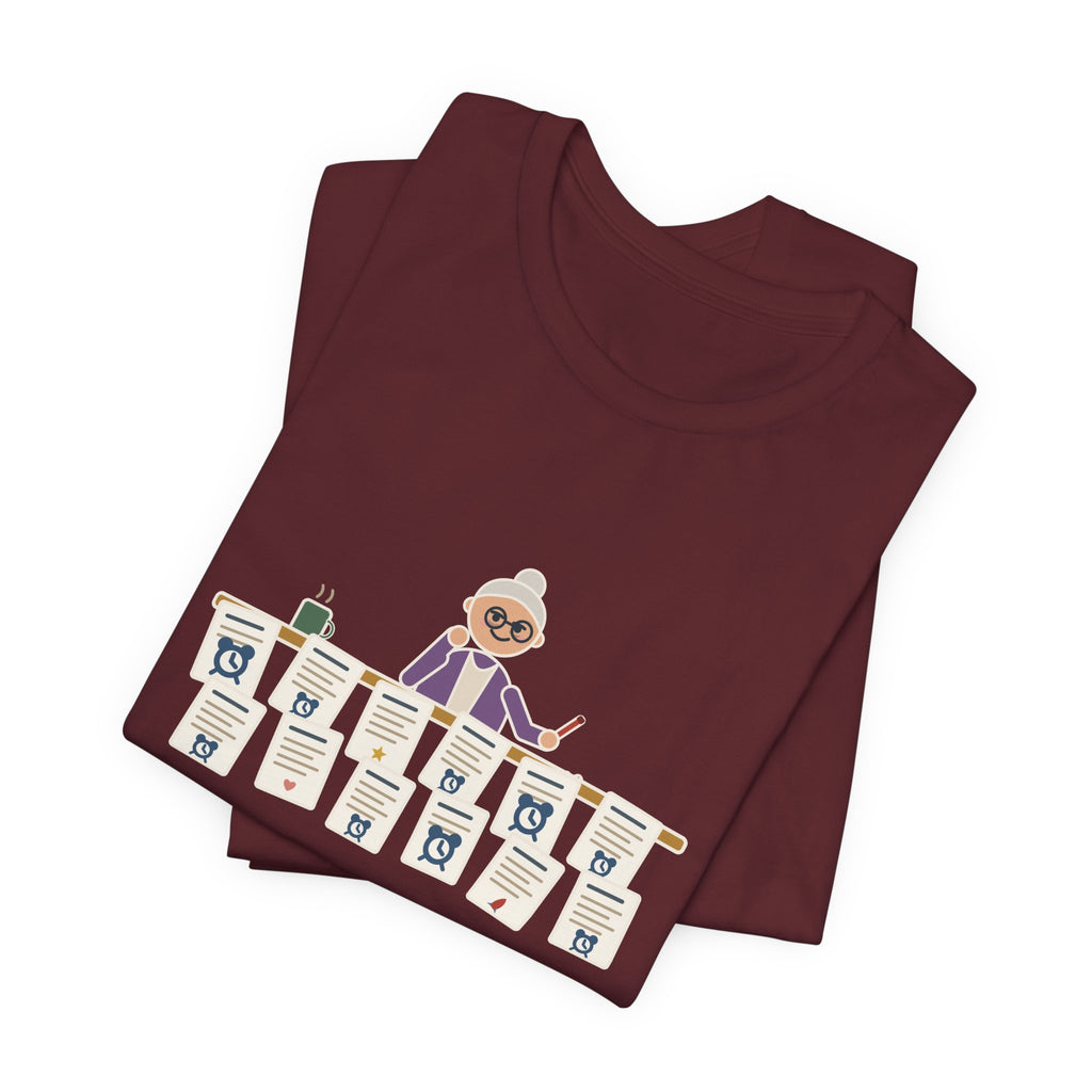 Creative Writing Teacher T-Shirt - Twelve Stories Turned In, Nine End With Waking Up