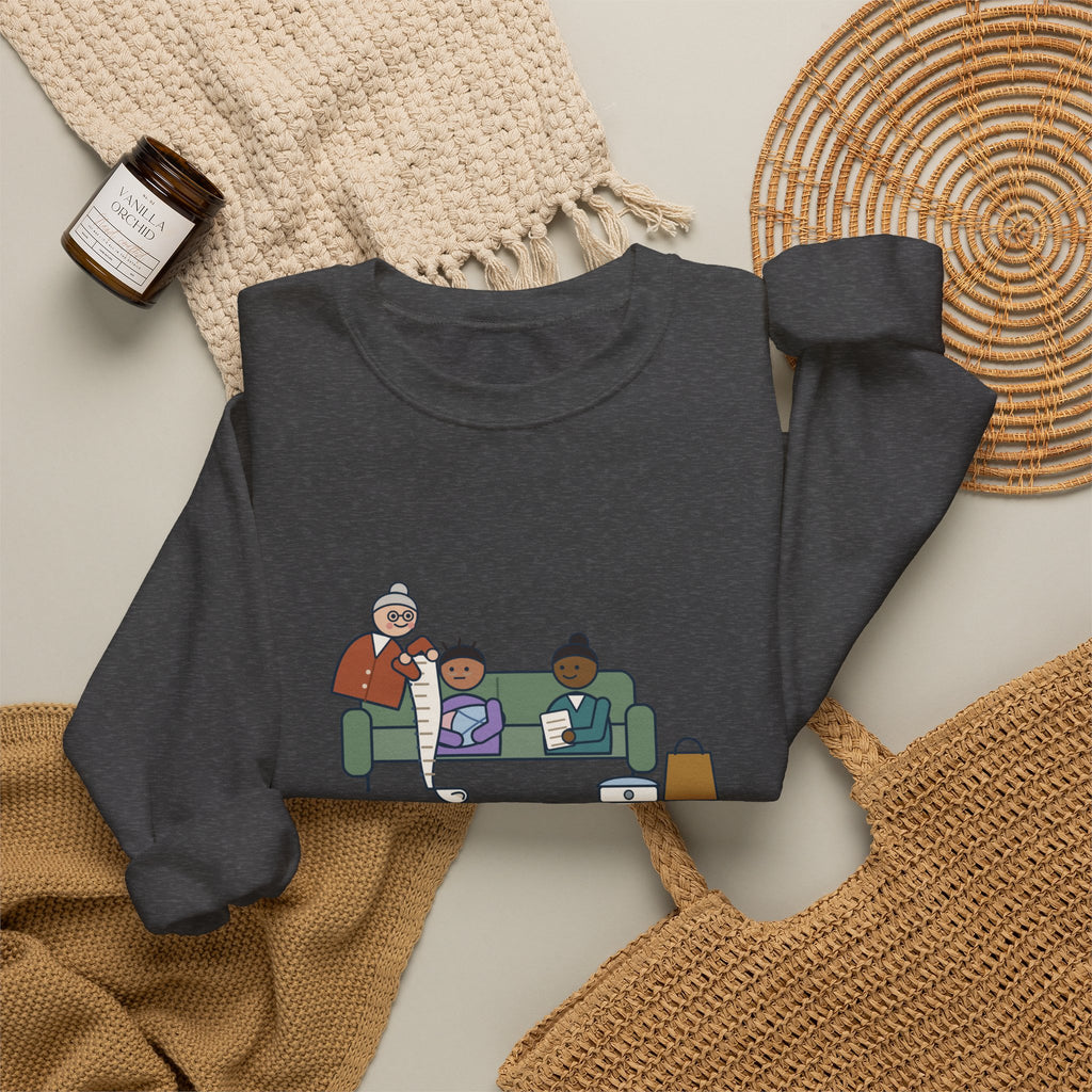 Public Health Nurse Crewneck Sweatshirt - Newborn Home Visit Grandma Questions Gift