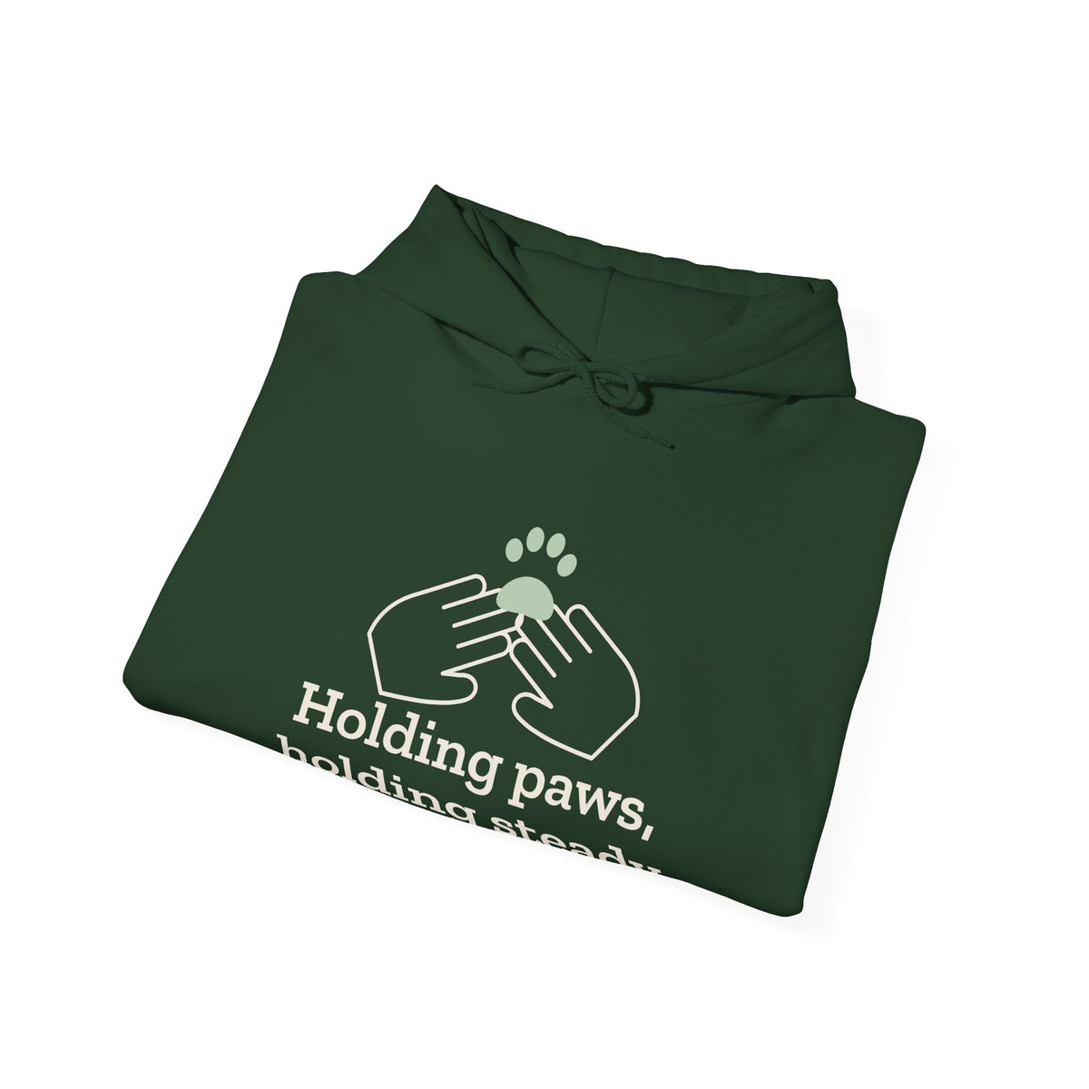 Vet Tech Hoodie - Holding Paws, Holding Steady Veterinary Technician Hooded Sweatshirt
