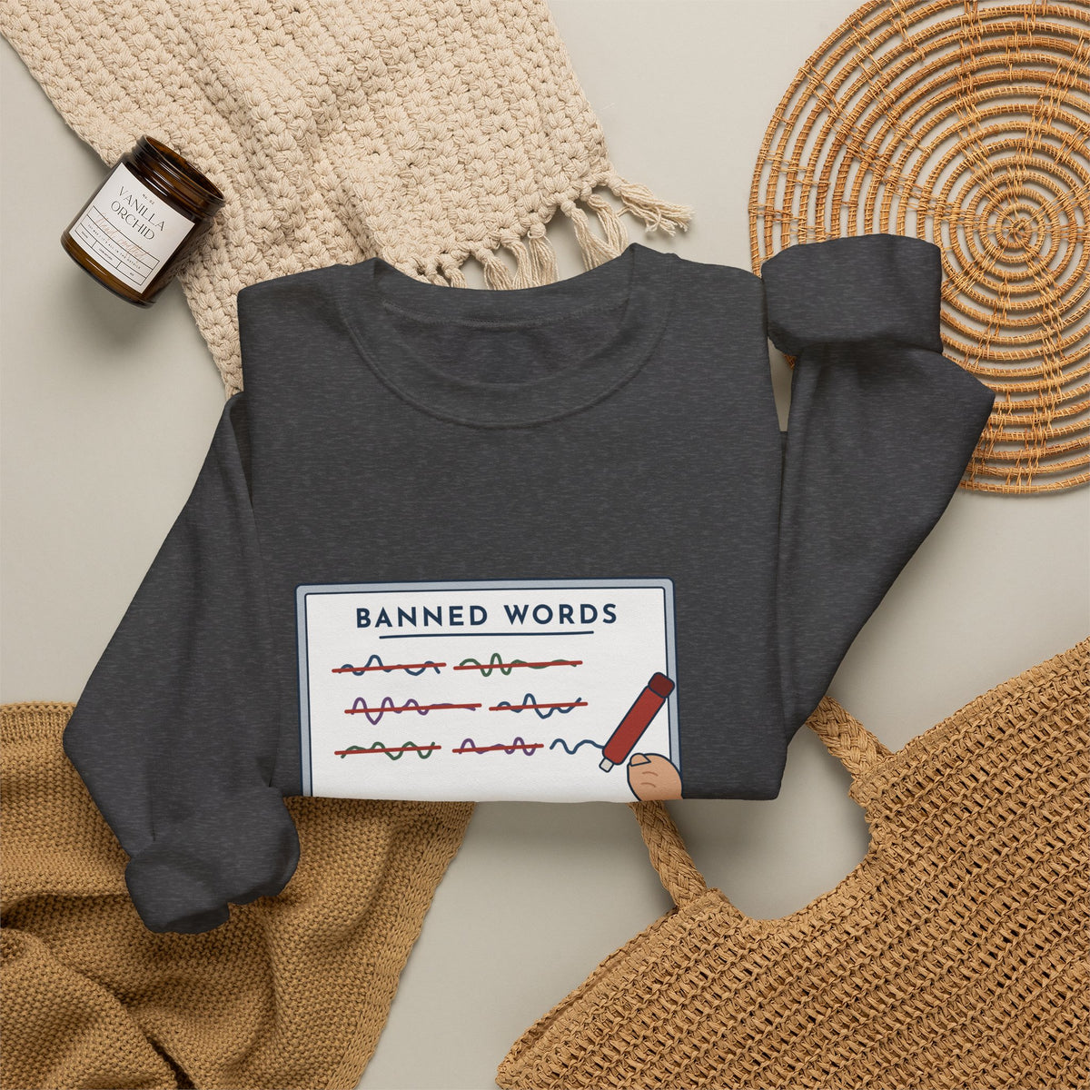 Middle School Teacher Crewneck Sweatshirt - I Don't Know What It Means. Stop Saying It