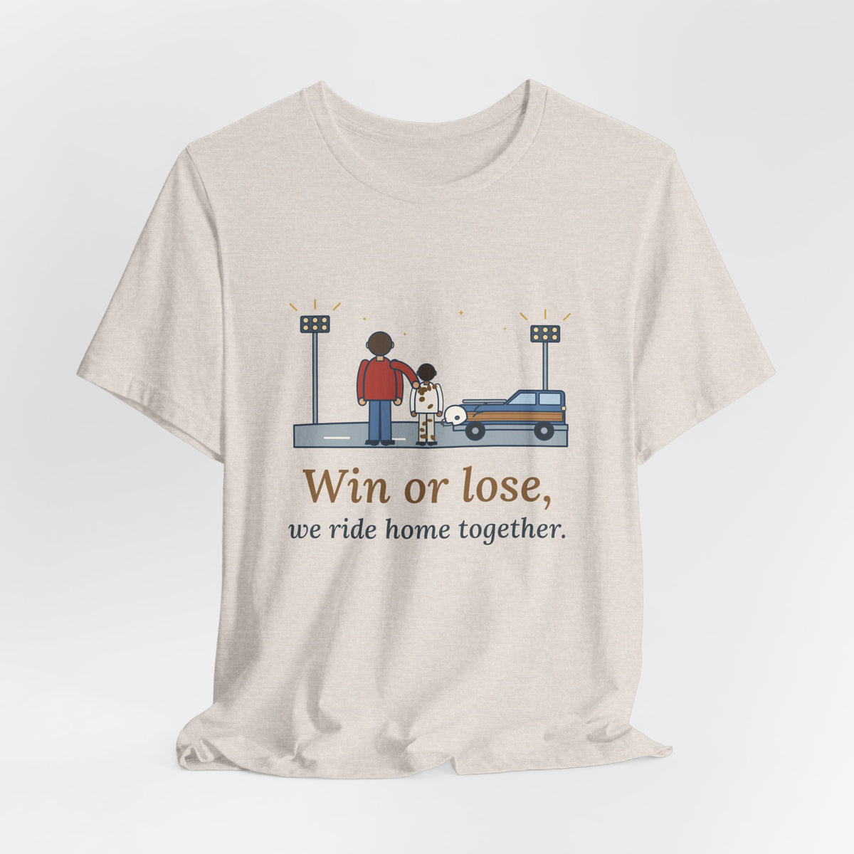 Win or Lose, We Ride Home Together T-Shirt, Football Quote Tee with Friday Night Ride Home