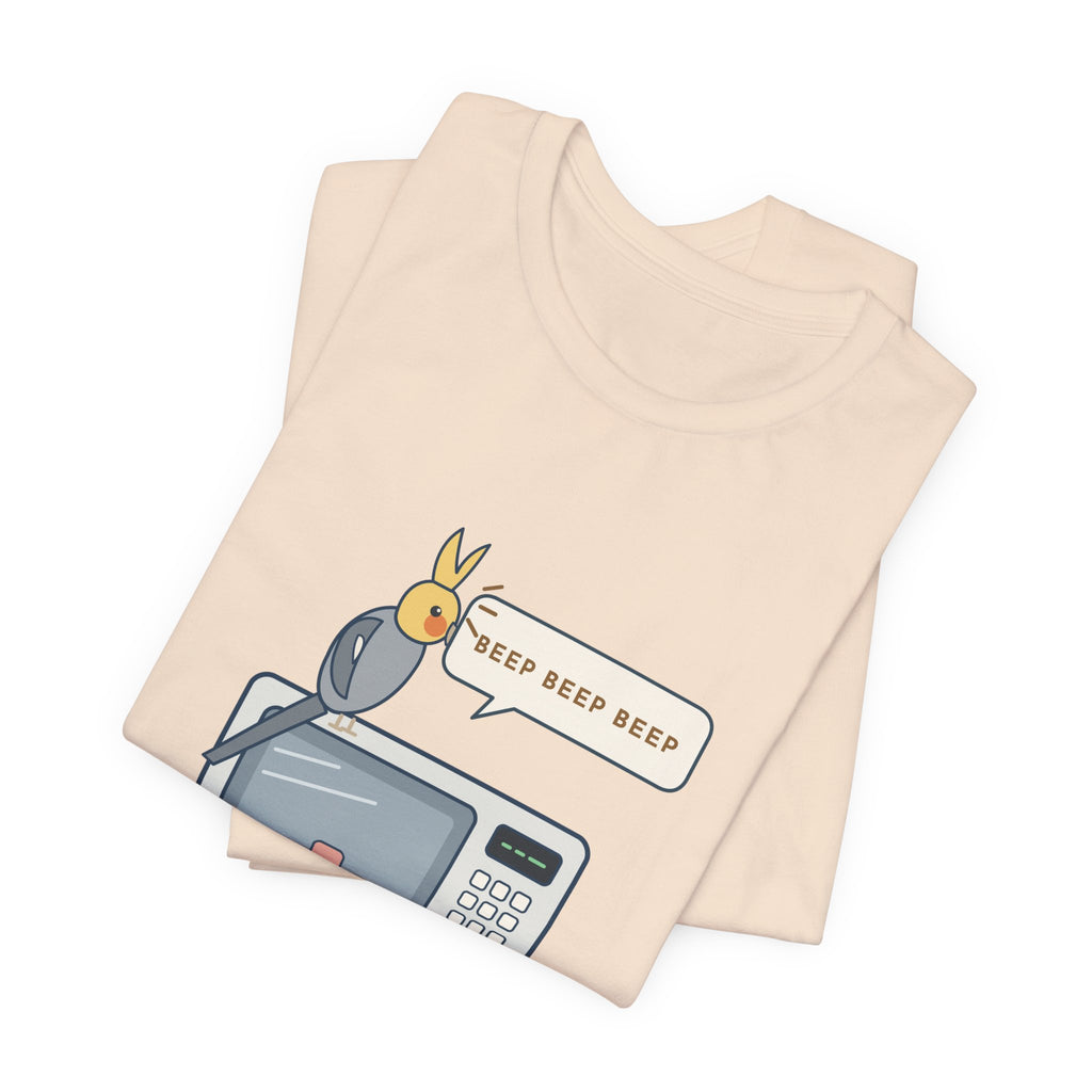 Cockatiel T-Shirt - Learned the Microwave. Ignored My Name. Parrot Owner Tee