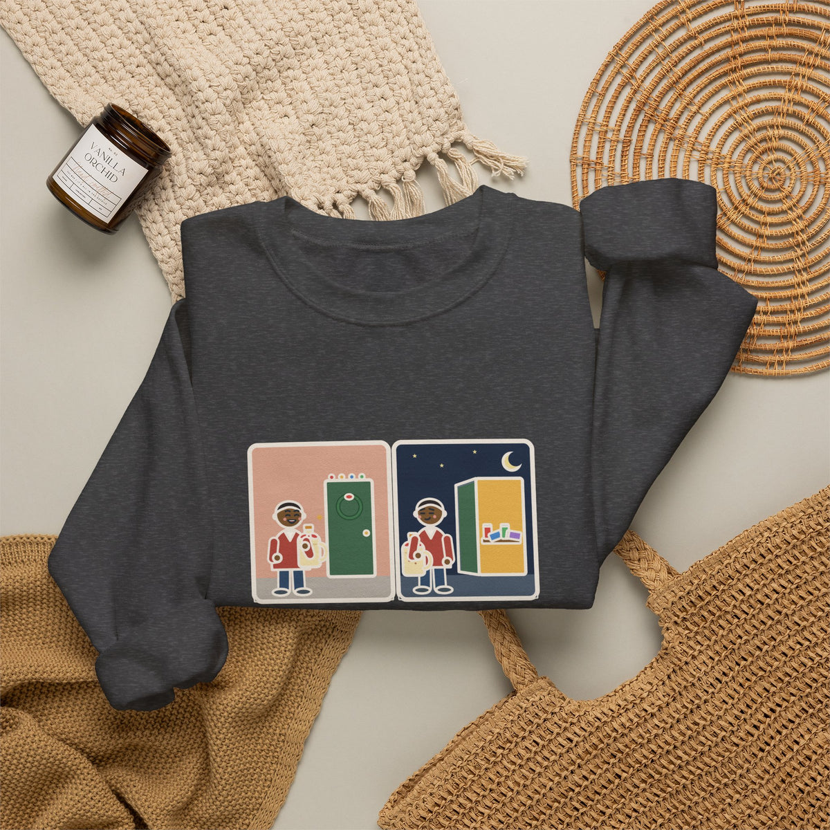 Eggnog Sweatshirt, Brought a Gallon to the Holiday Party, Brought Home a Gallon, Funny Party Door Crewneck