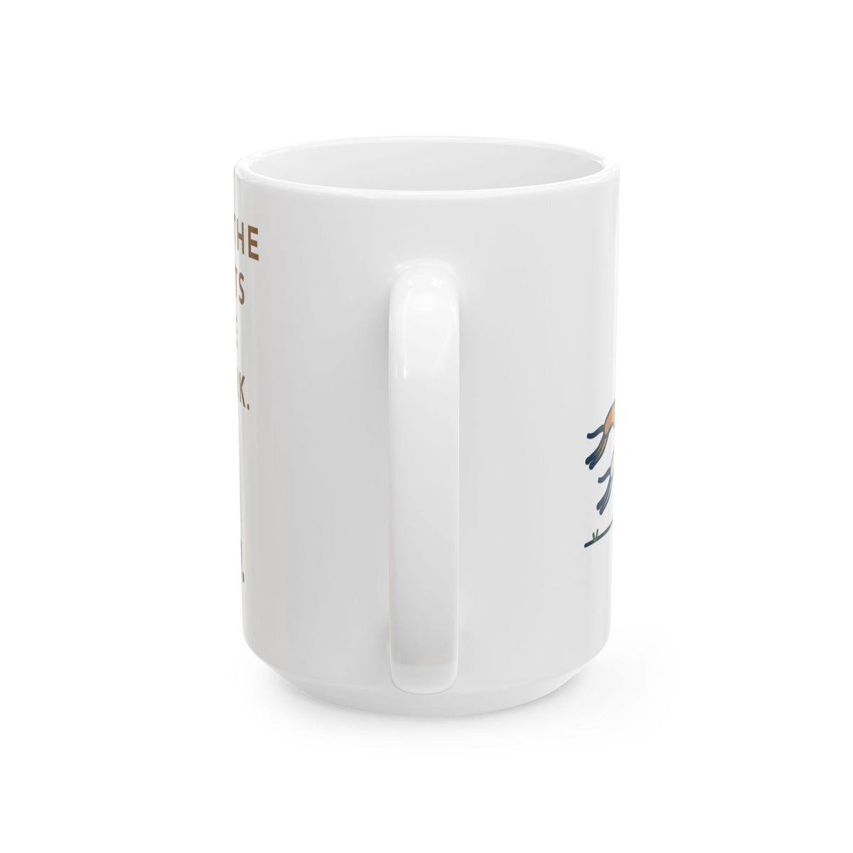 Large 15oz Bedlington Terrier Mug - Outran the Whippets, Still Fluffy