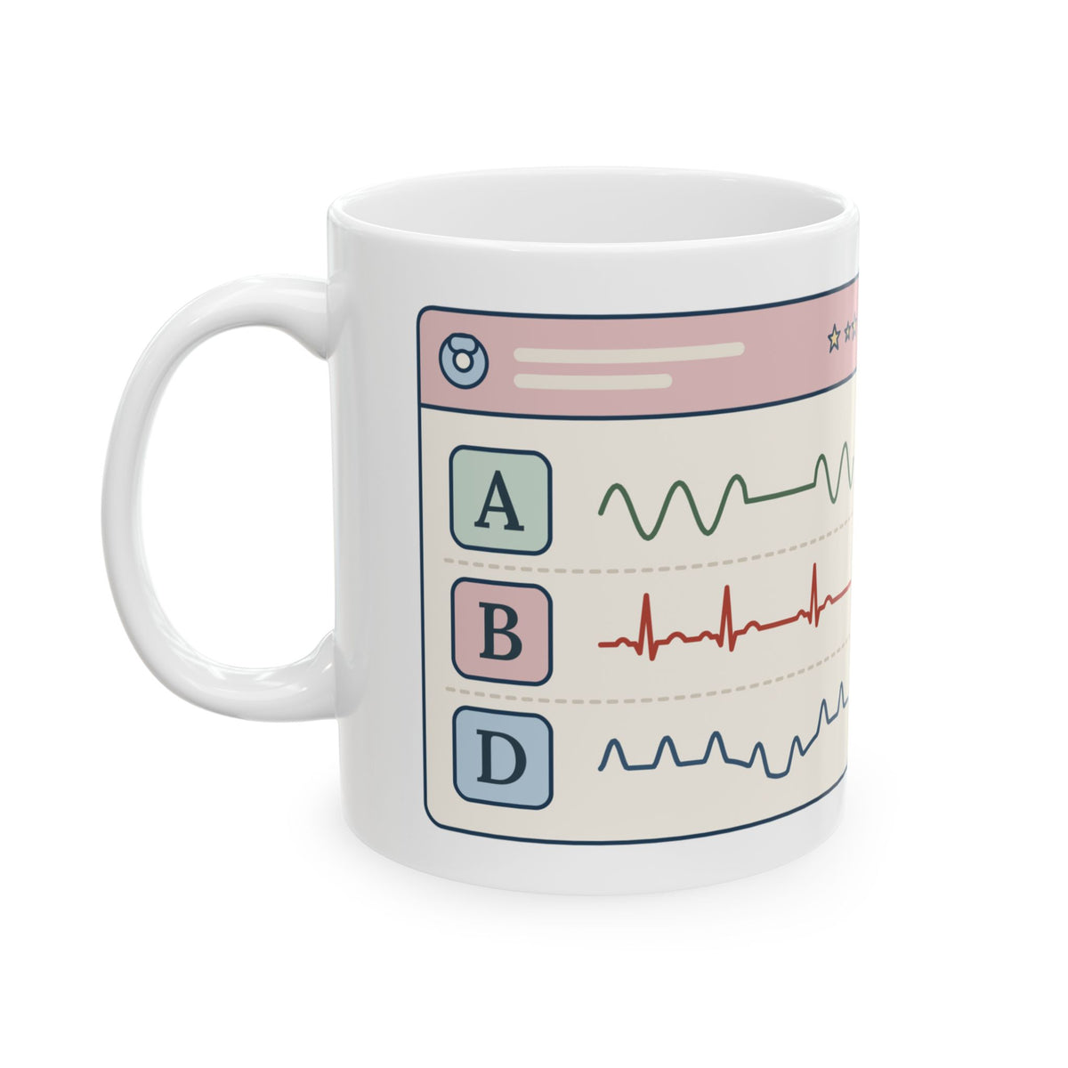 NICU Nurse Coffee Mug - A's, B's and D's. Not a Report Card. Neonatal Nursing Gift