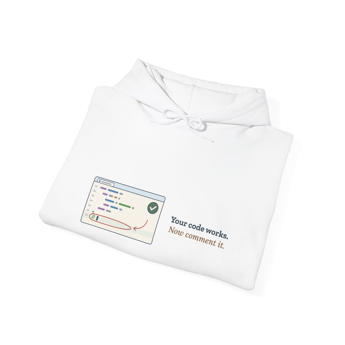 Computer Science Teacher Hoodie - Your Code Works. Now Comment It. Coding Teacher Gift