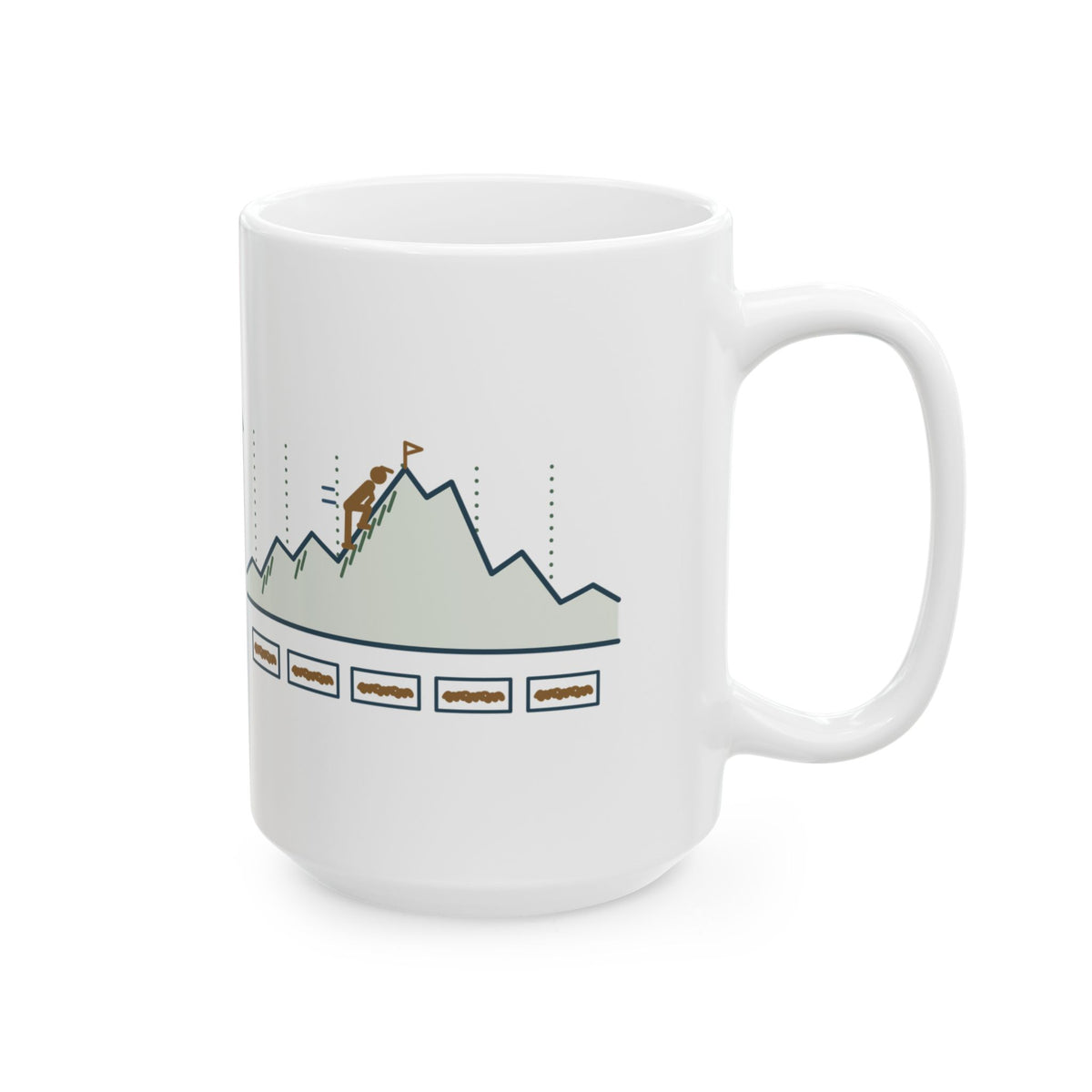 Large 15oz Trail Running Mug - Ask Me About the Vert, Not the Pace Ultra Runner Gift