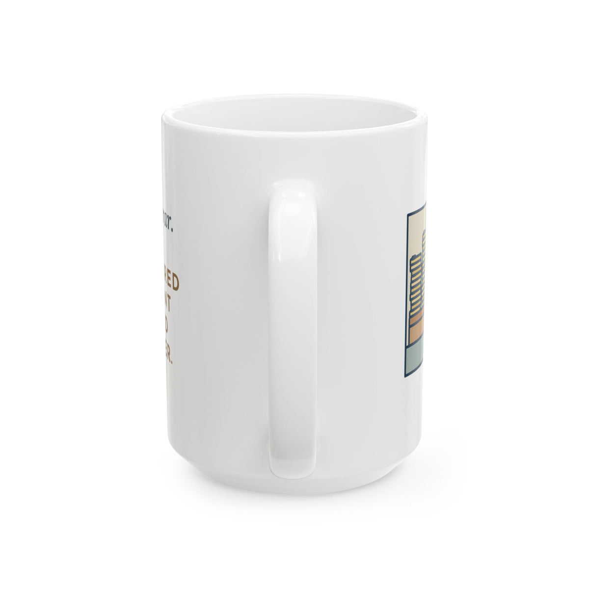 August, Three Hundred Enrollment Forms and One Stapler 15oz Mug, Large Funny School Registrar Coffee Mug