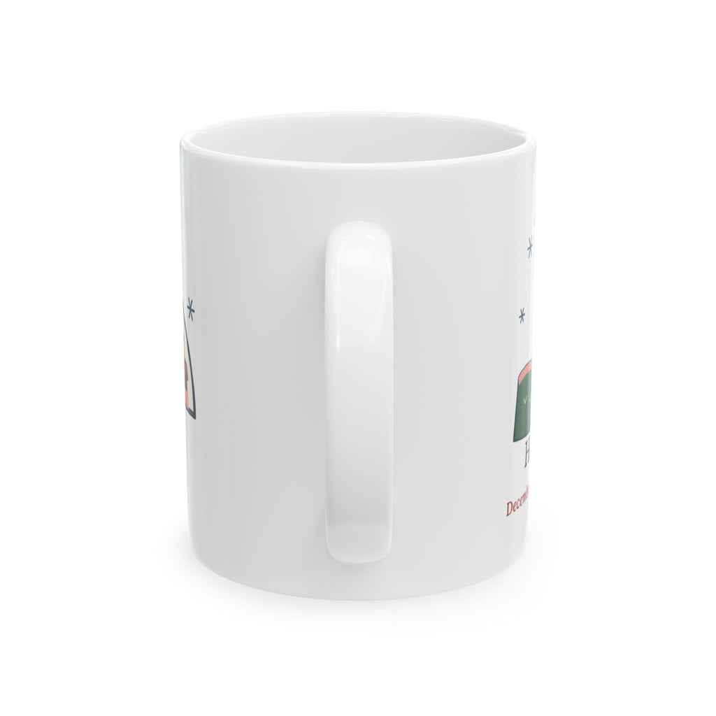 Sphynx Cat Coffee Mug - Hairless Cat. December Is a Sweater Emergency.