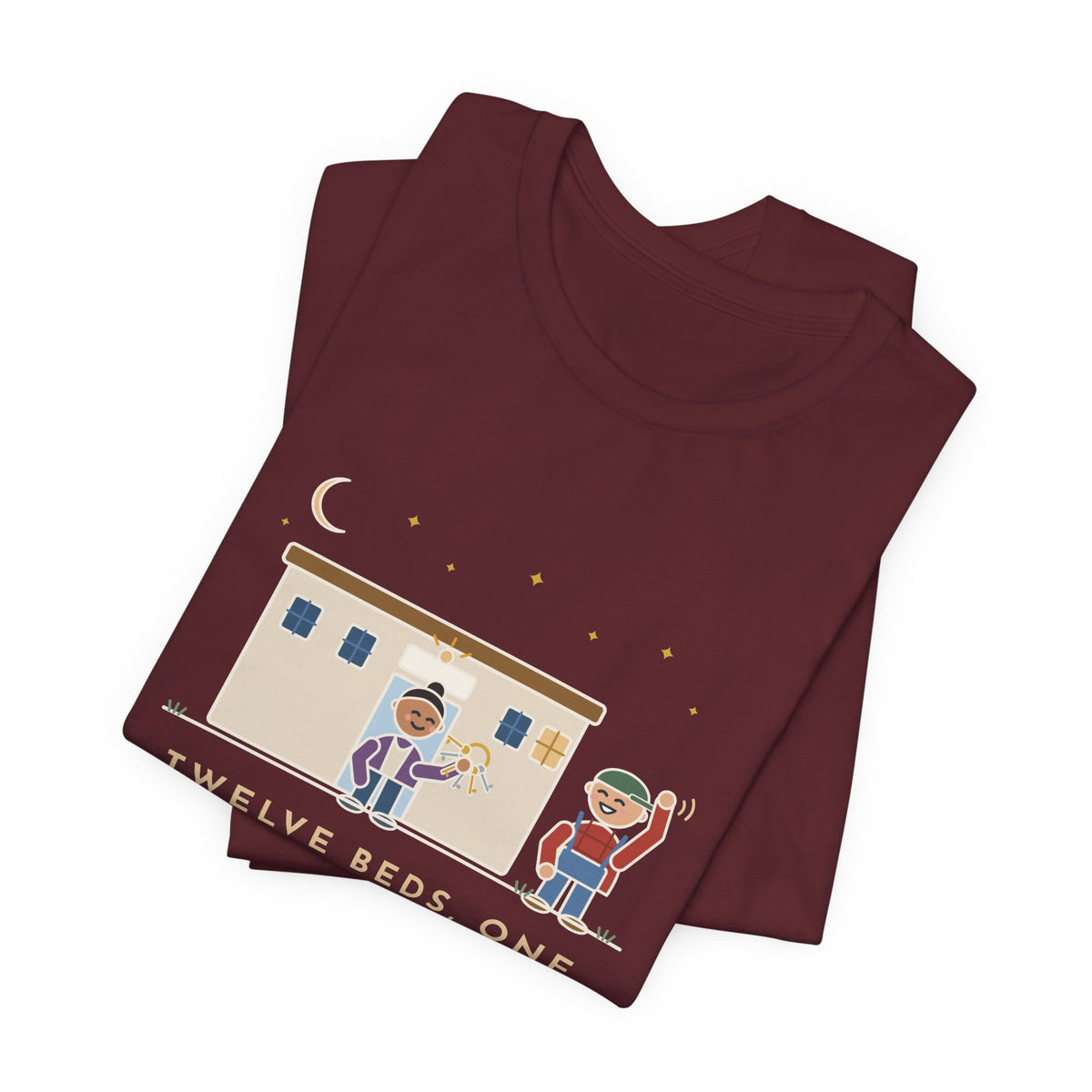 Critical Access Nurse T-Shirt - Twelve Beds, One Night Nurse. I Also Unlock the Front Door.